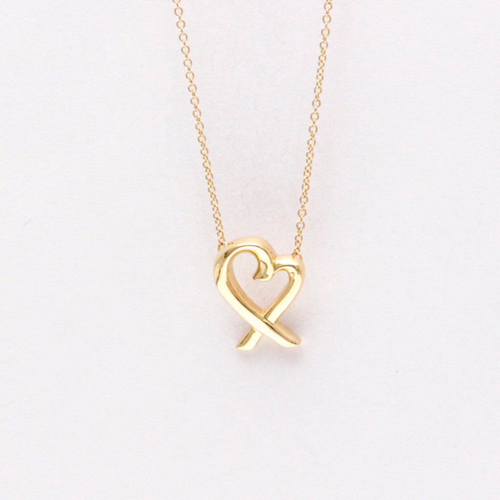 Loving Heart Pendant Necklace 18K Rose Gold