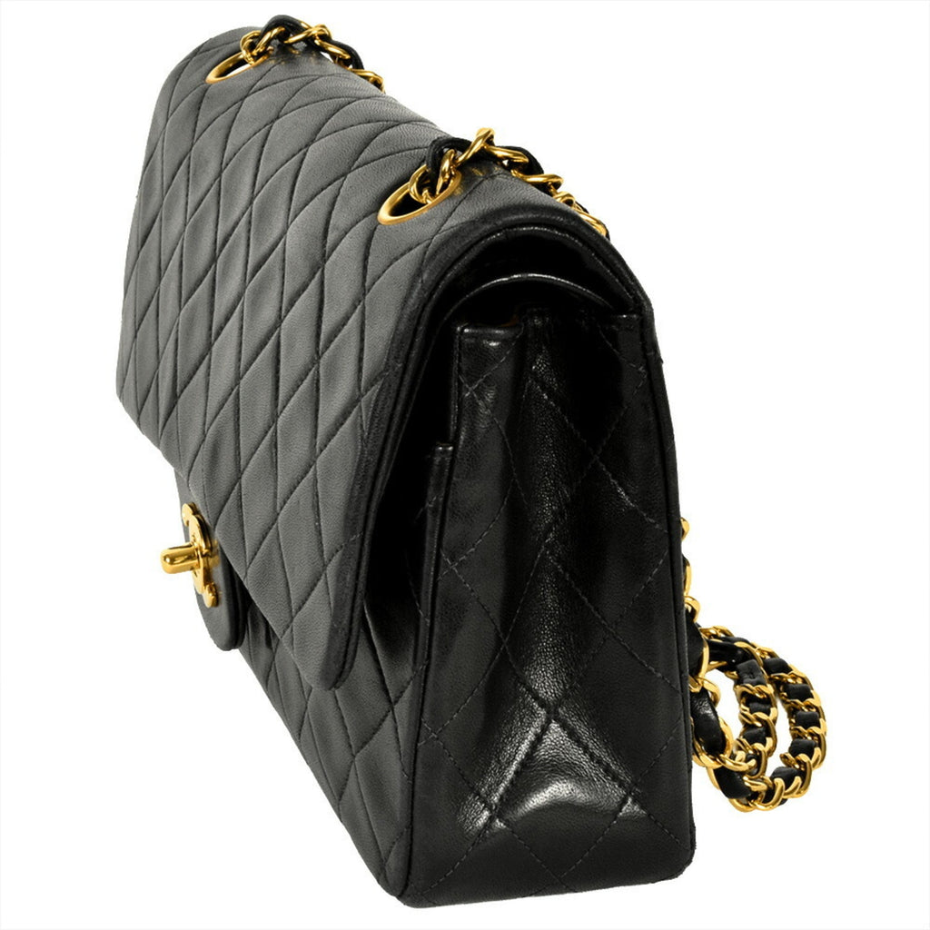 Vintage Classic Double Flap Bag Quilted Lambskin Medium