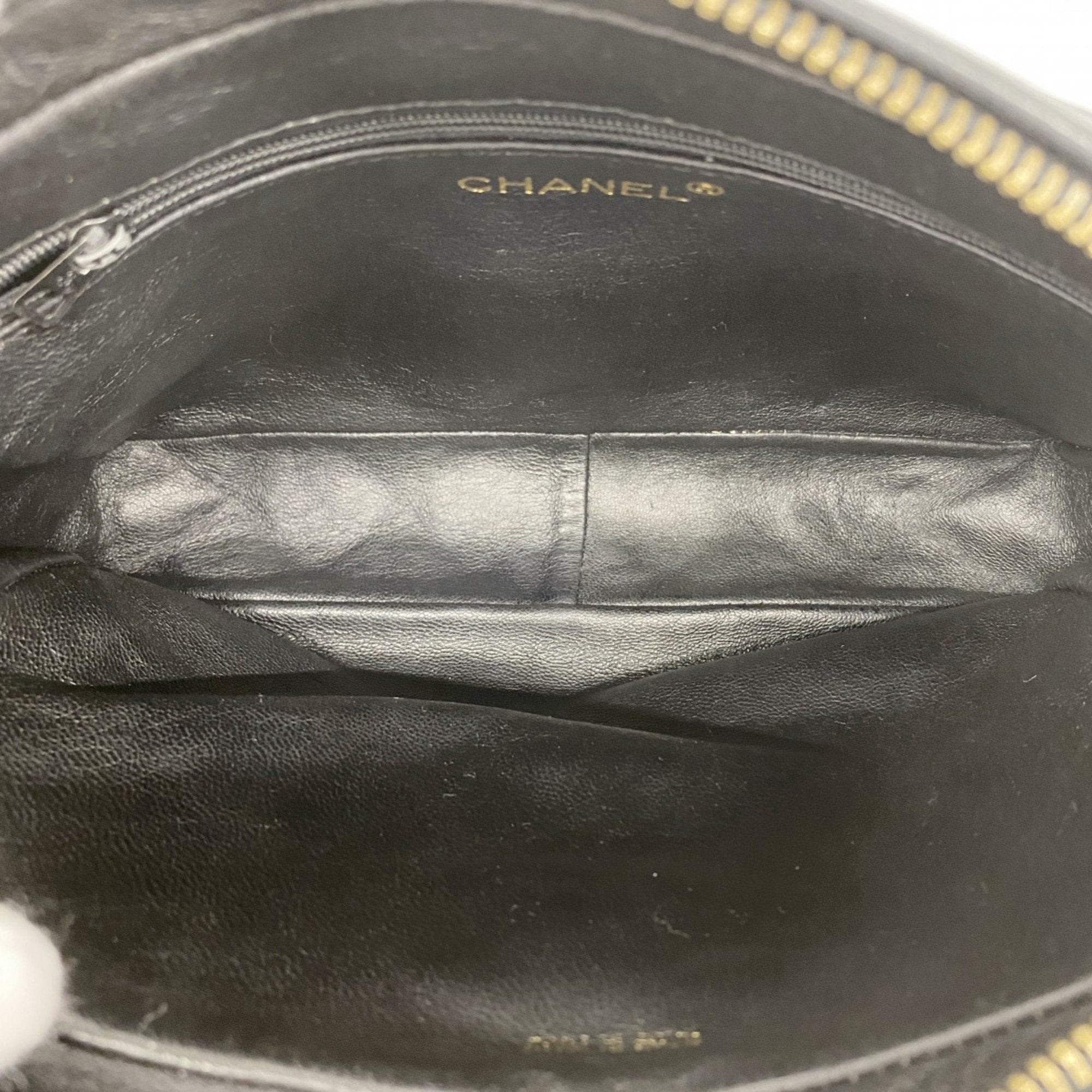 Vintage Camera Tassel Bag Quilted Leather Medium