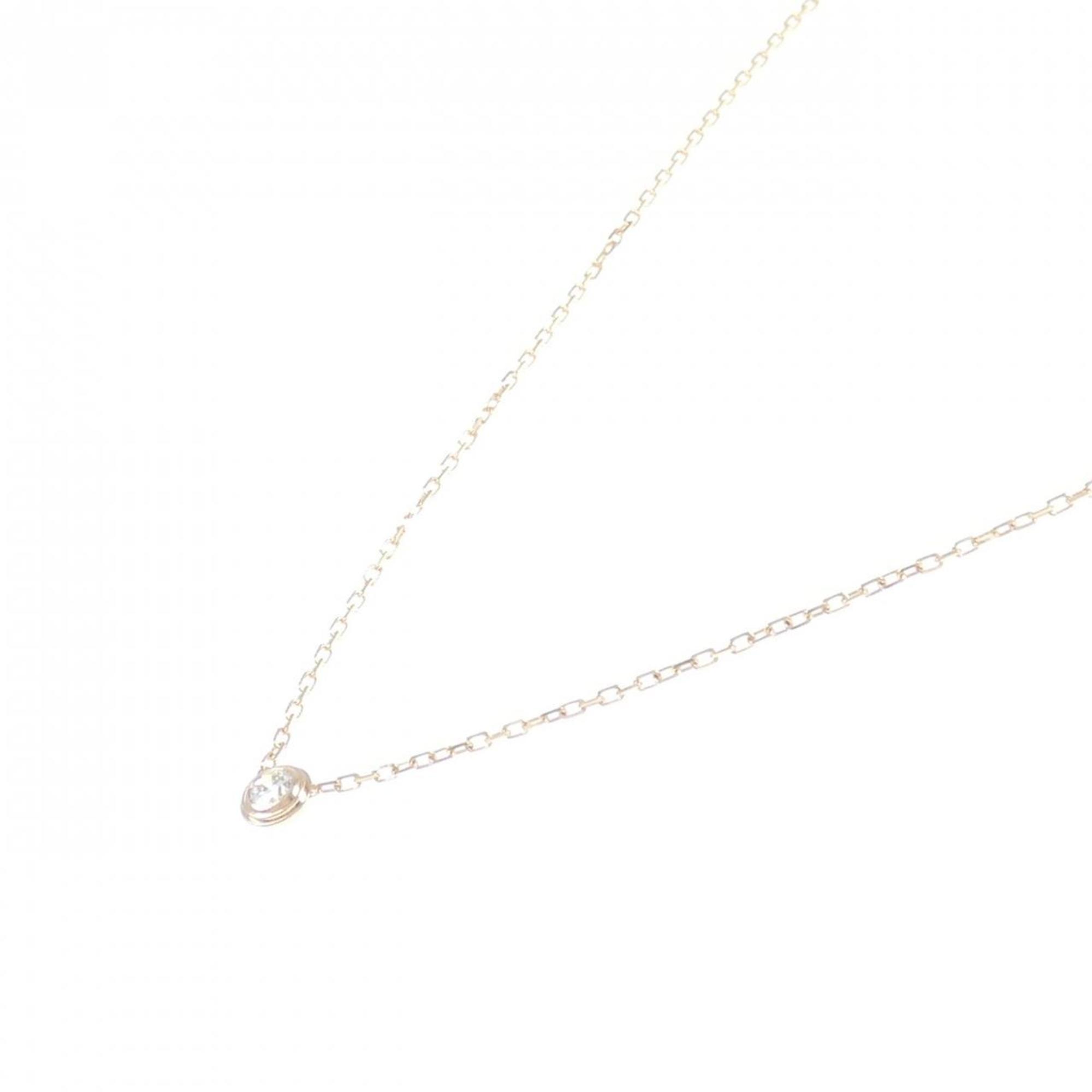 Pendant Necklace 18K Rose Gold With Diamond Large
