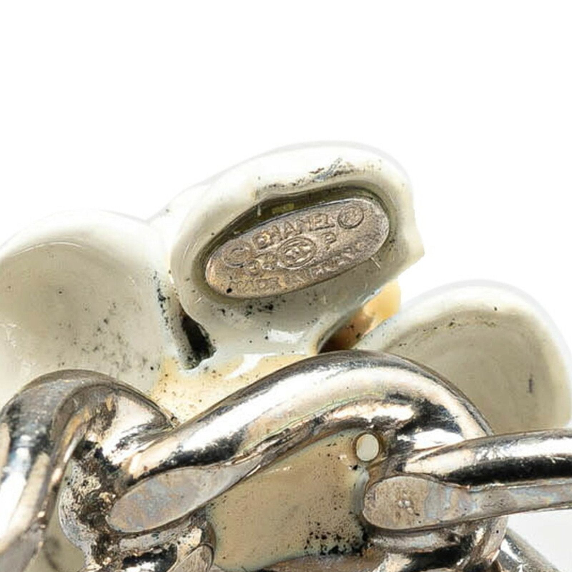 CC Logo Ring Silver-Tone Metal