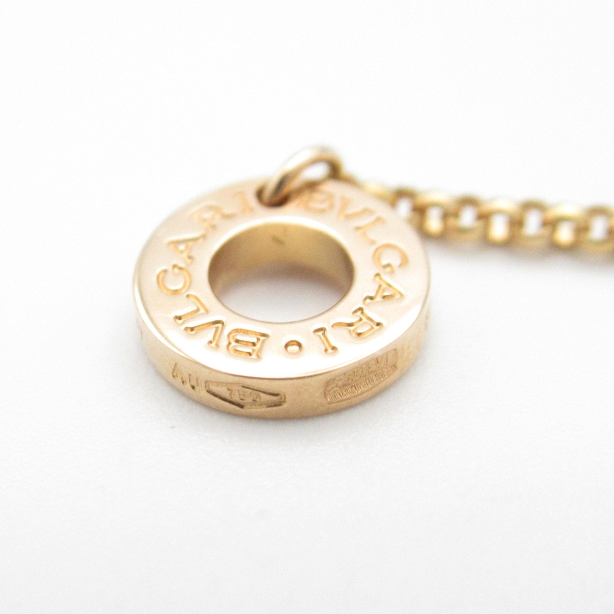 Pendant Necklace 18K Rose Gold Brown