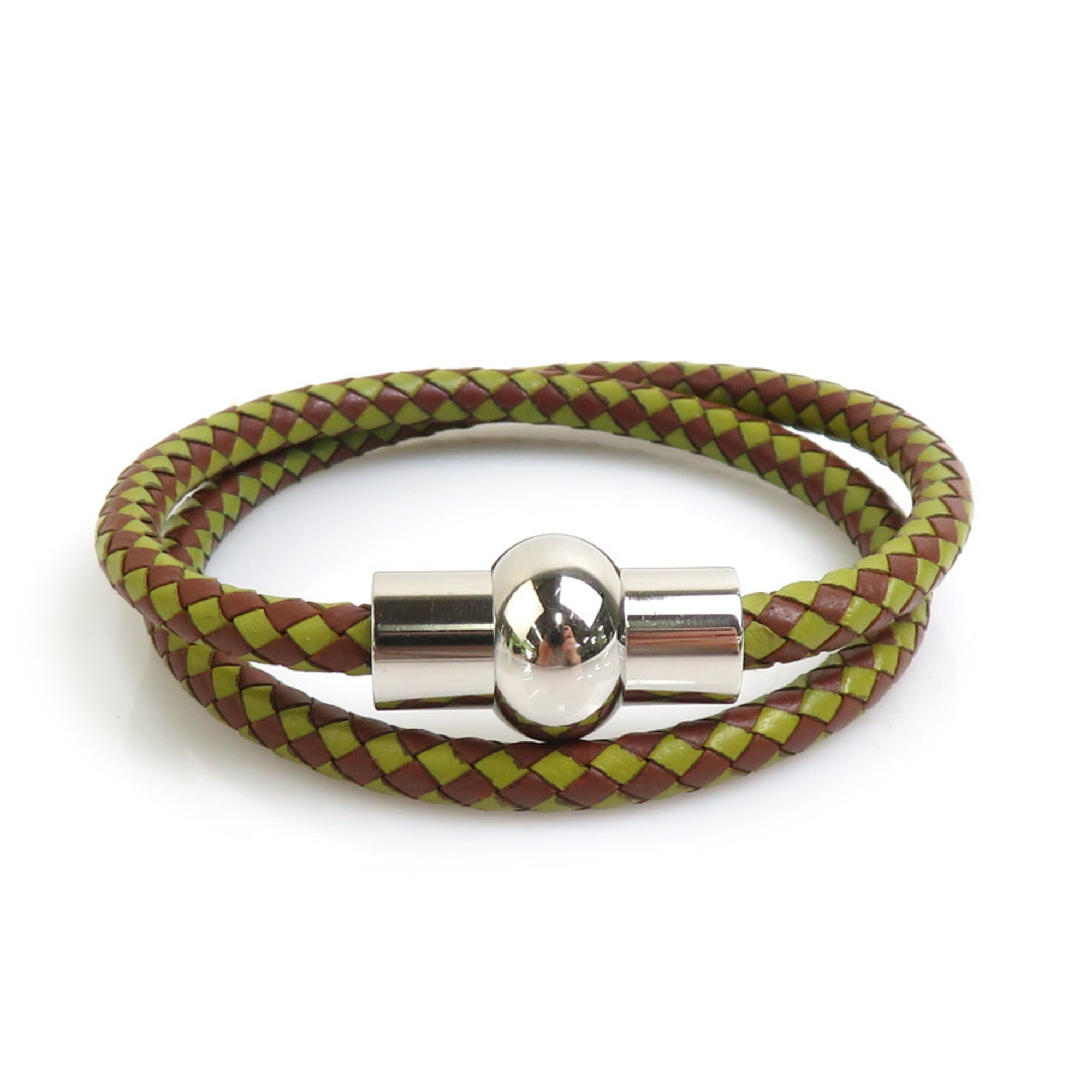 Necklace Leather and Metal
