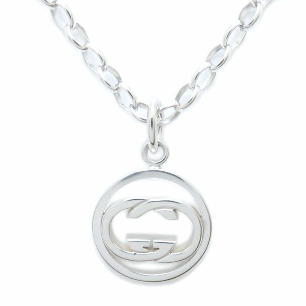 Interlocking G Pendant Necklace Sterling Silver