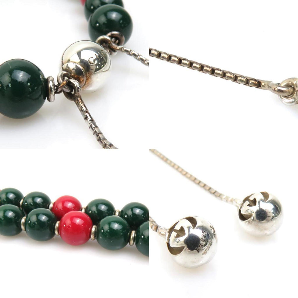 Bracelet Metal Green and Red