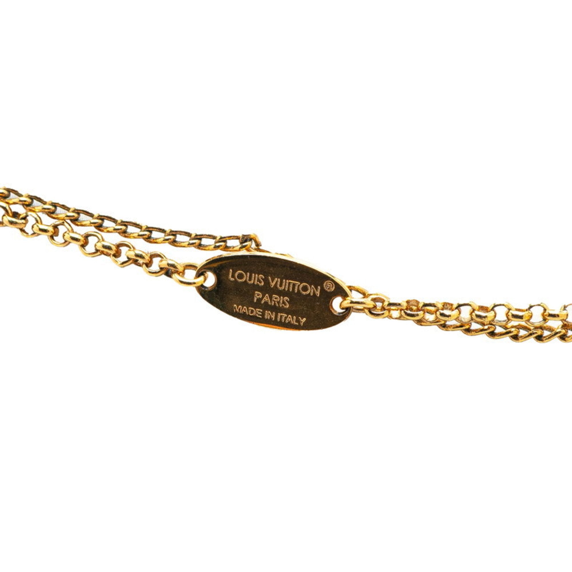 Pendant Necklace Gold with Rhinestone
