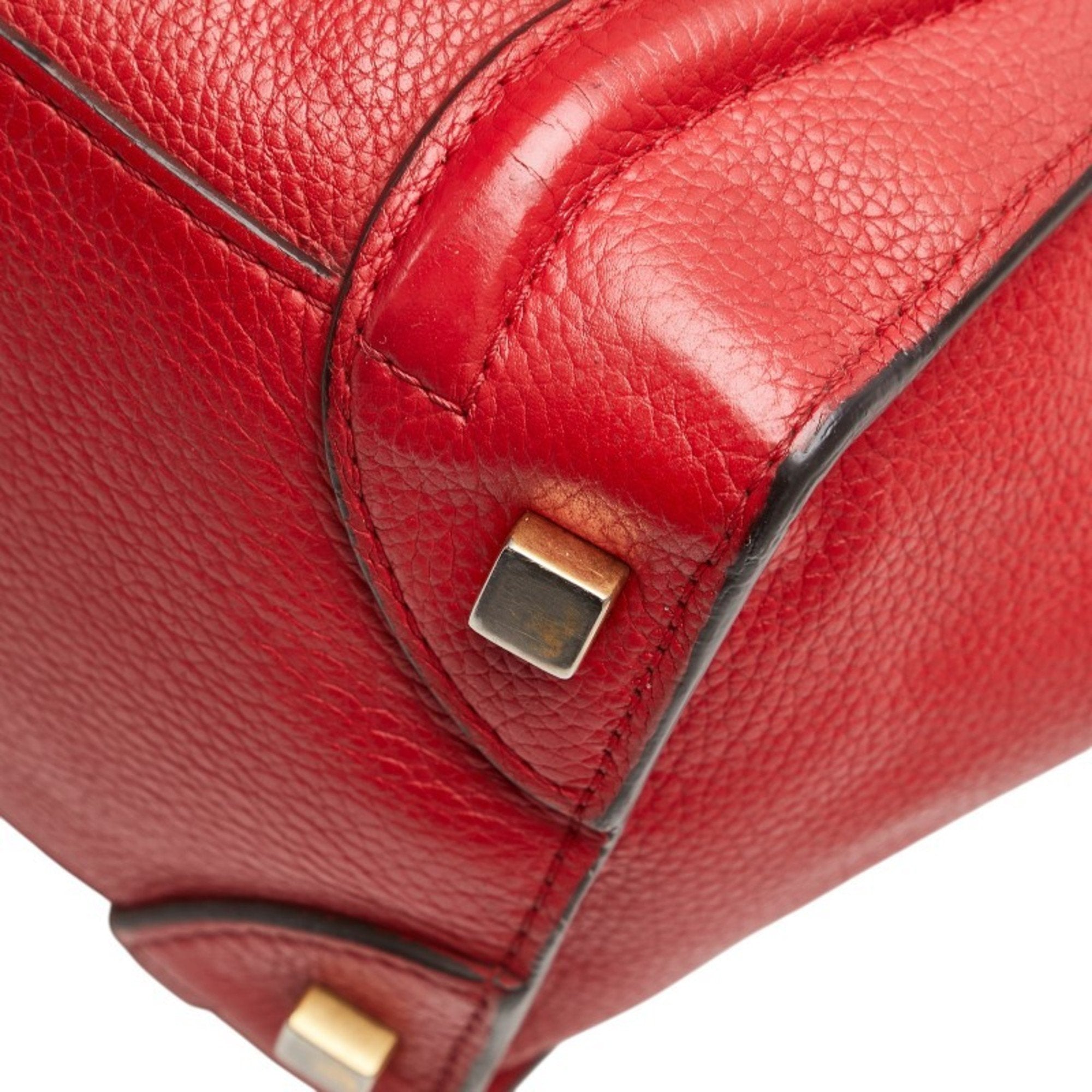 Luggage Bag Grainy Leather Micro