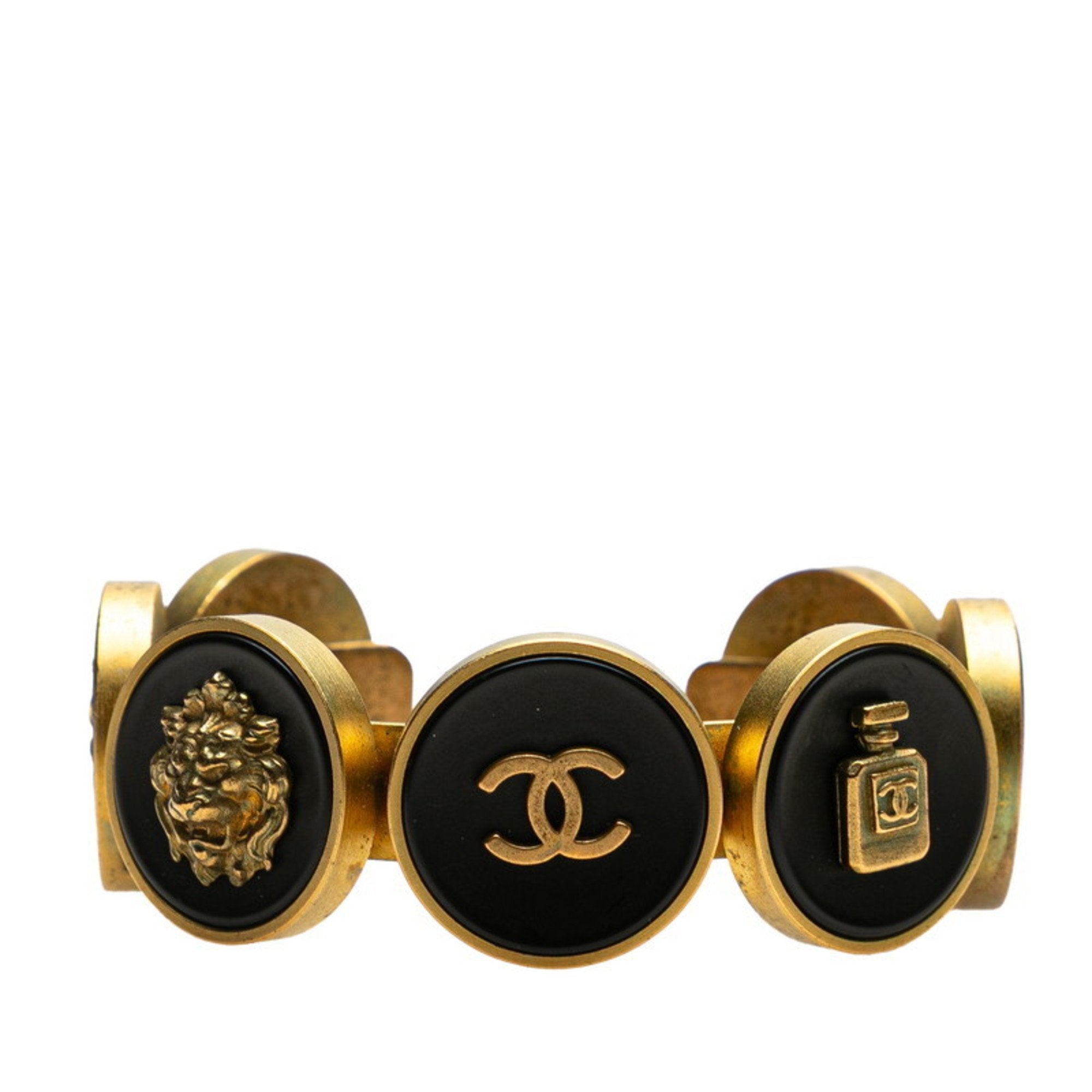 CC Logo Bracelet Gold-Tone Metal