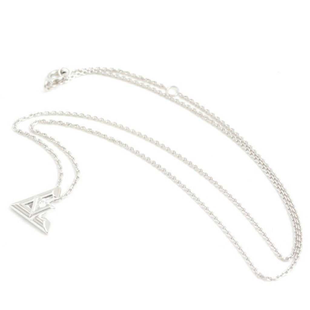 Volt One Pendant Necklace 18K White Gold and Diamond Mini
