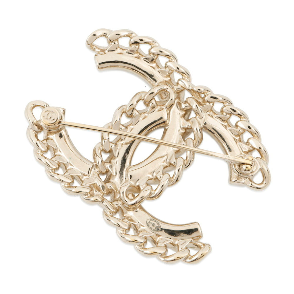 CC Logo Brooch Metal