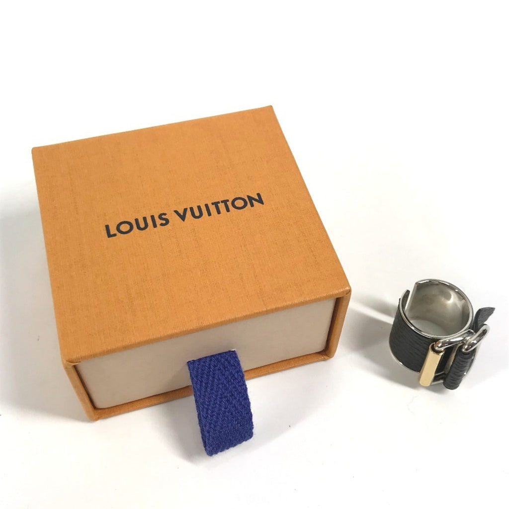 Ring Leather And Metal Black