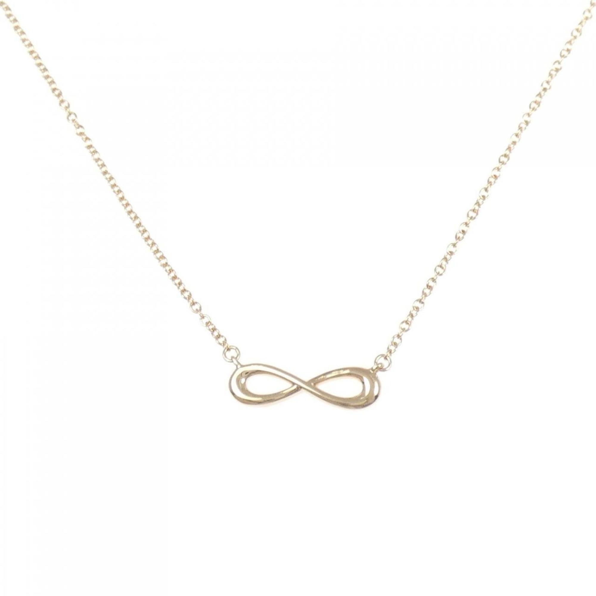 Infinity Pendant Necklace 18K Rose Gold Mini