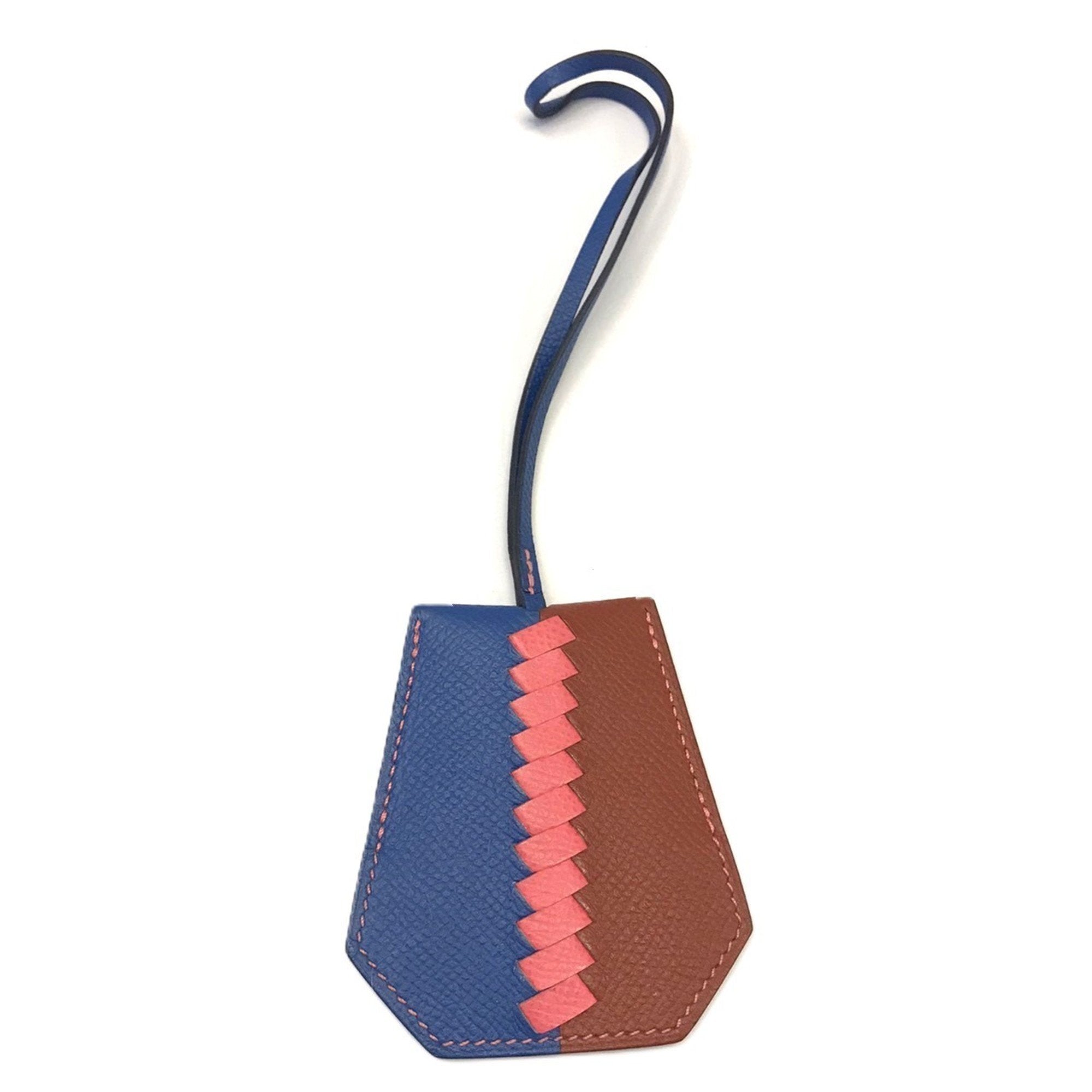 Bag Charm Leather Brique Handbag Charm