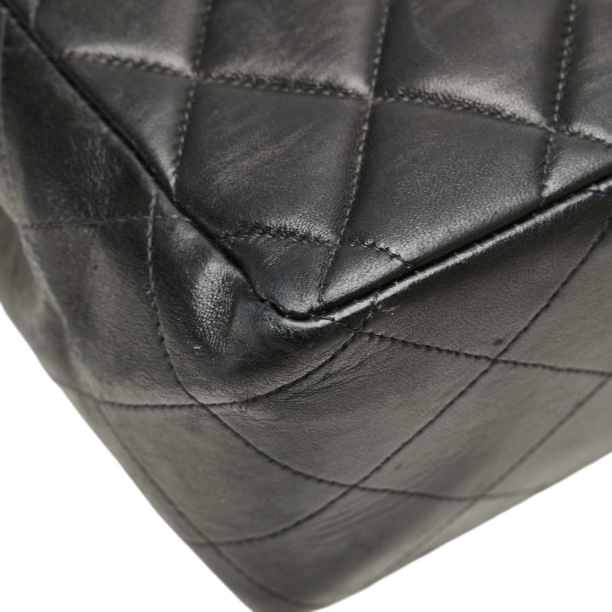Vintage Classic Single Flap Bag Quilted Lambskin Jumbo