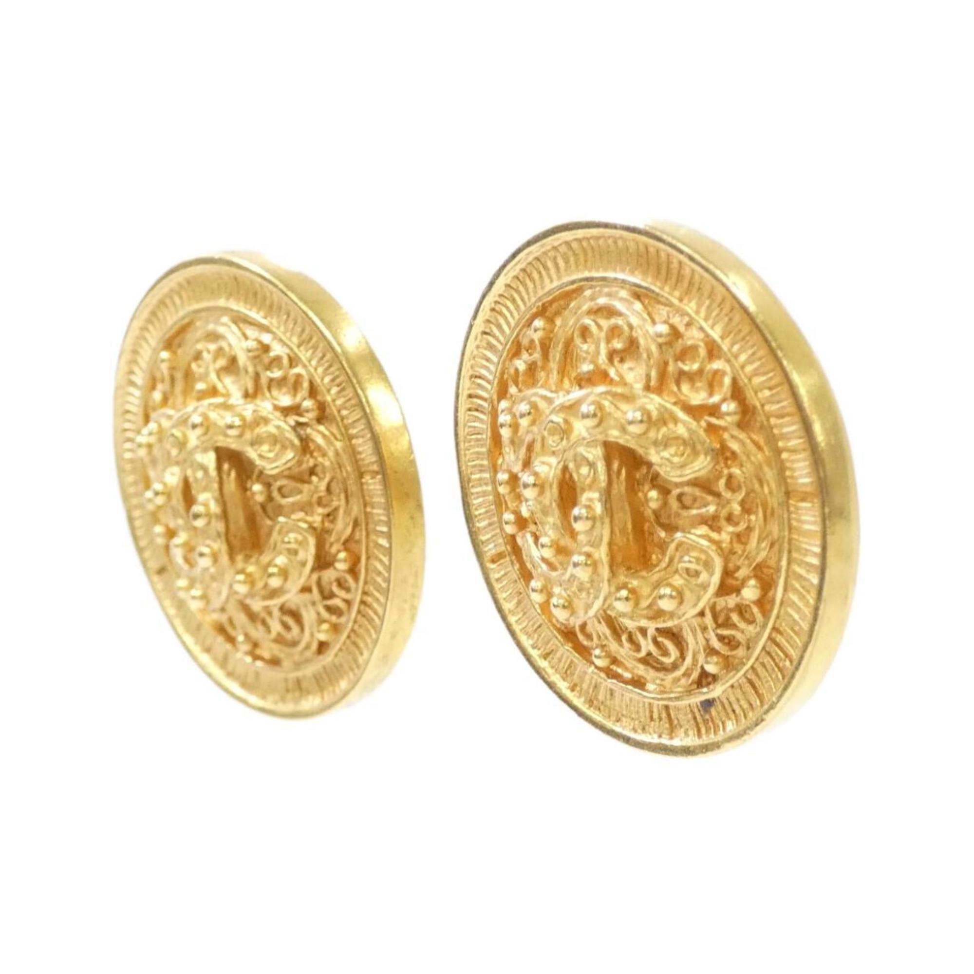 Clip-On Earrings Clip-On Gold-Tone Metal