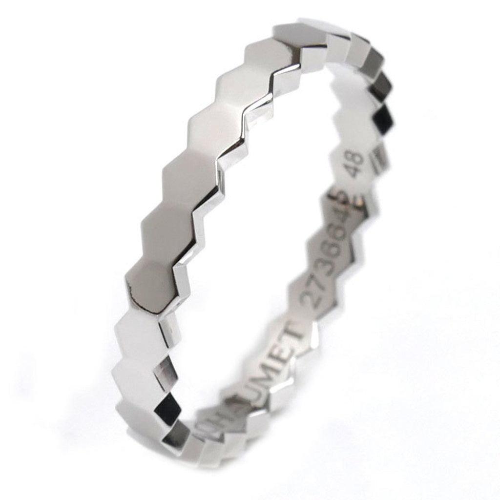 Be My Love Honeycomb Ring Watch 18K White Gold 4.5