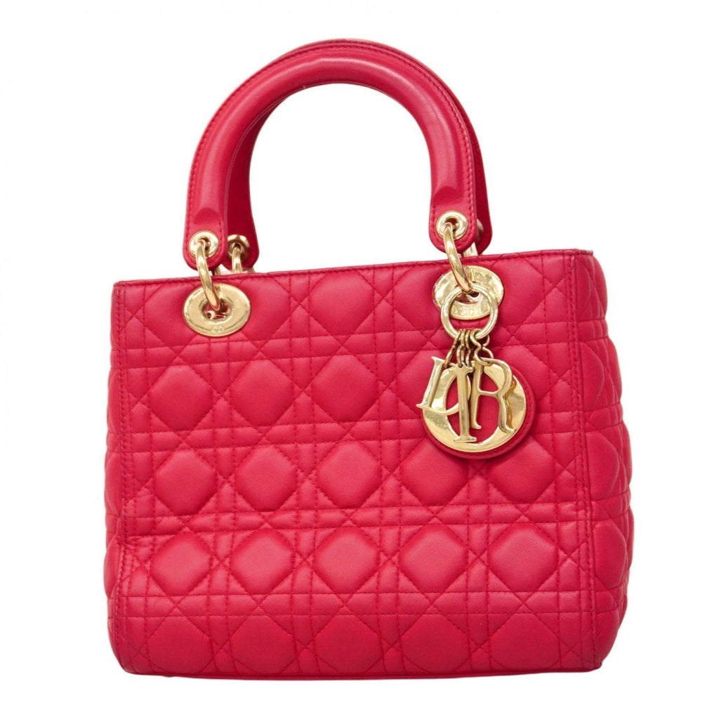 Lady Dior Bag Cannage Quilt Lambskin Medium