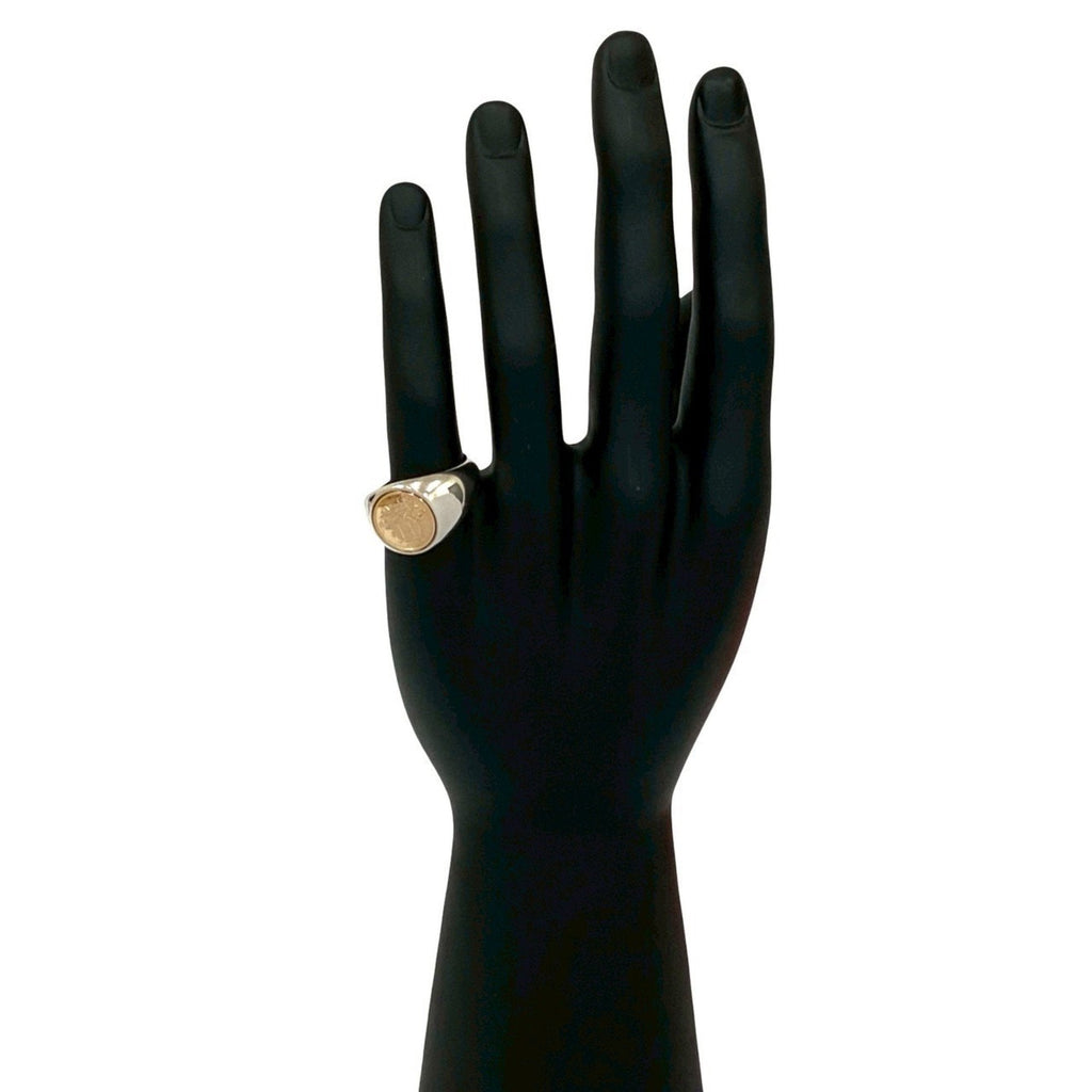 Ring 18K Rose Gold and Sterling Silver
