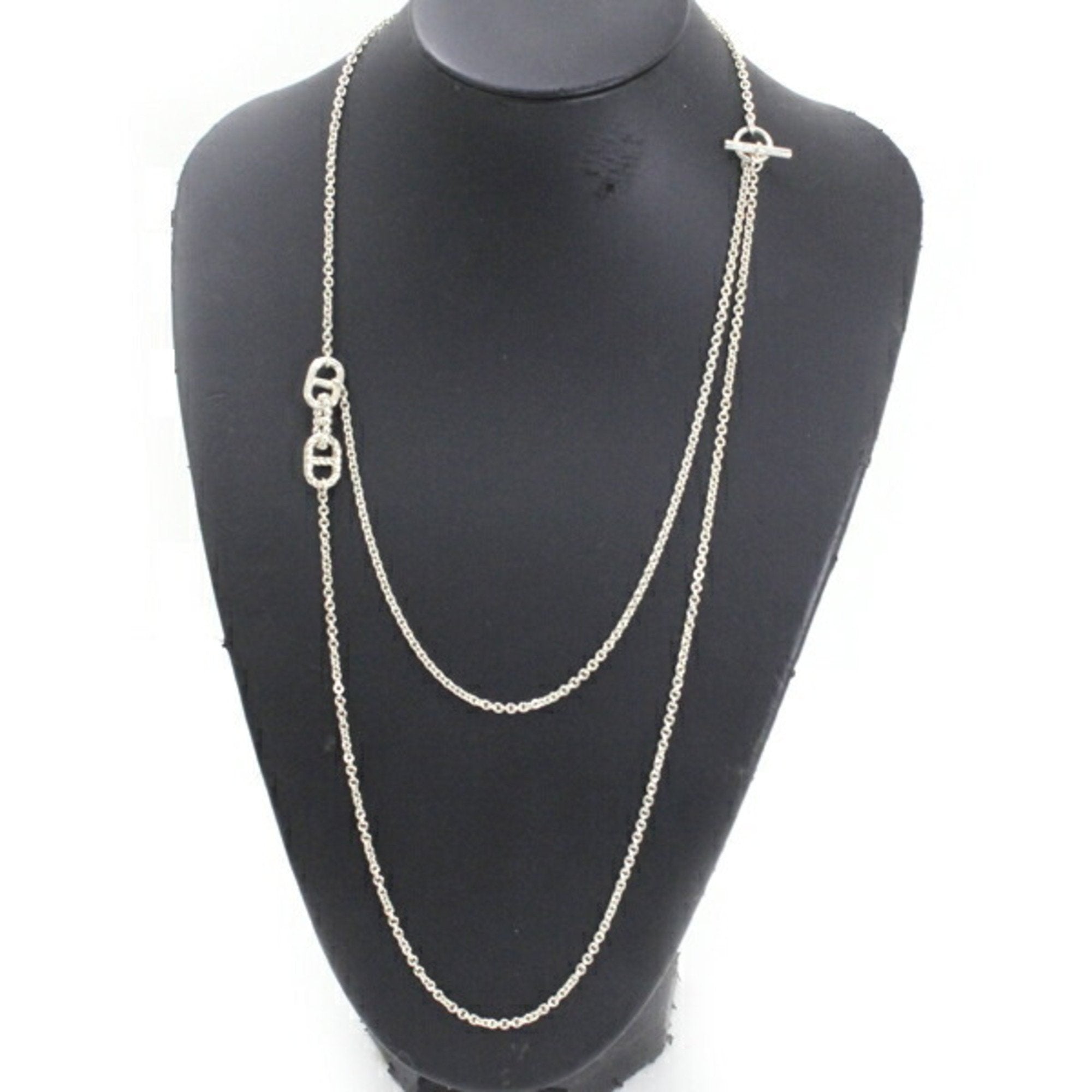 Chaine d'Ancre Parade Long Pendant Necklace Sterling Silver