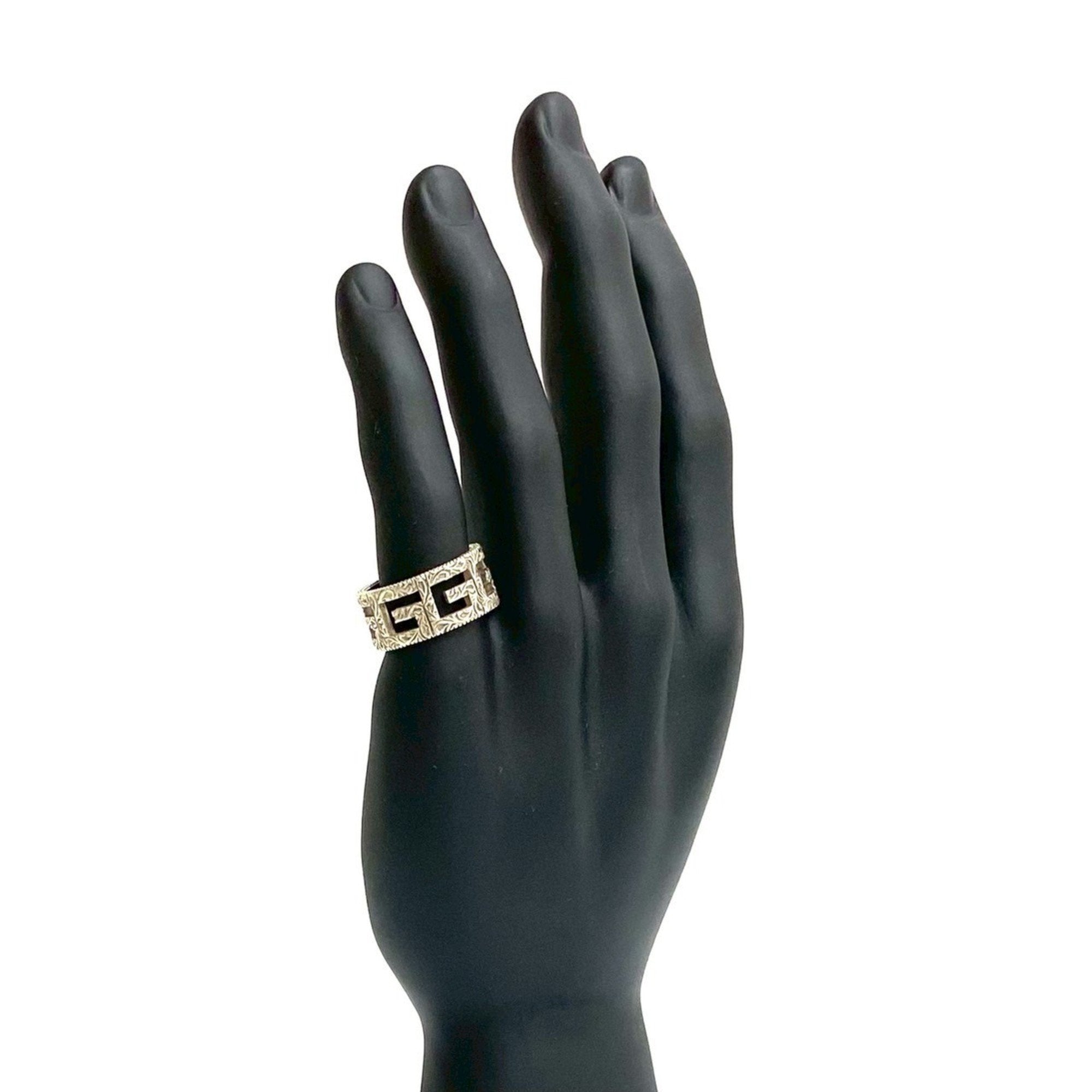 Square G Arabesque Ring Sterling Silver