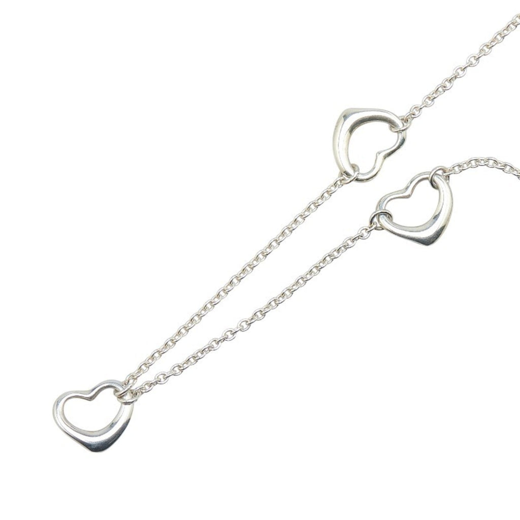 Triple Heart Pendant Necklace Sterling Silver