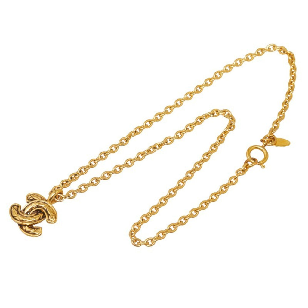 CC Logo Pendant Necklace Metal