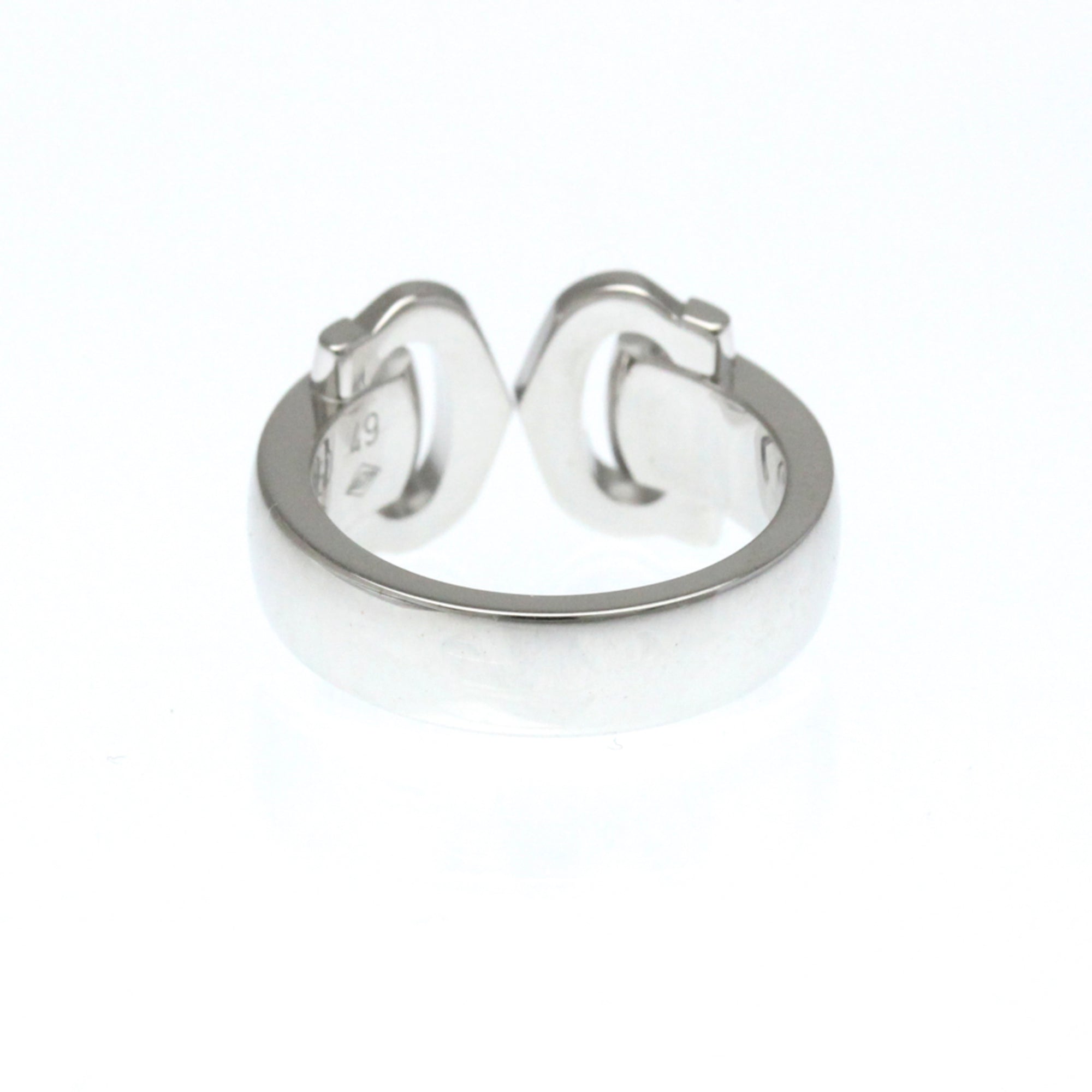 Band Ring 18K White Gold with Diamond