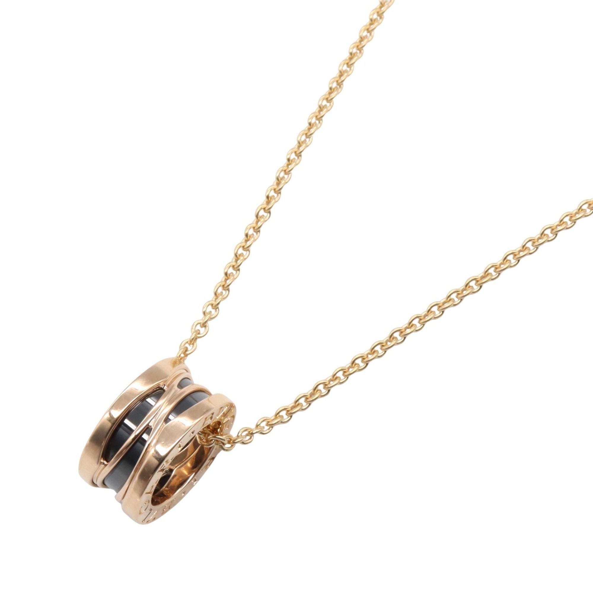 Pendant Necklace 18K Rose Gold and Ceramic
