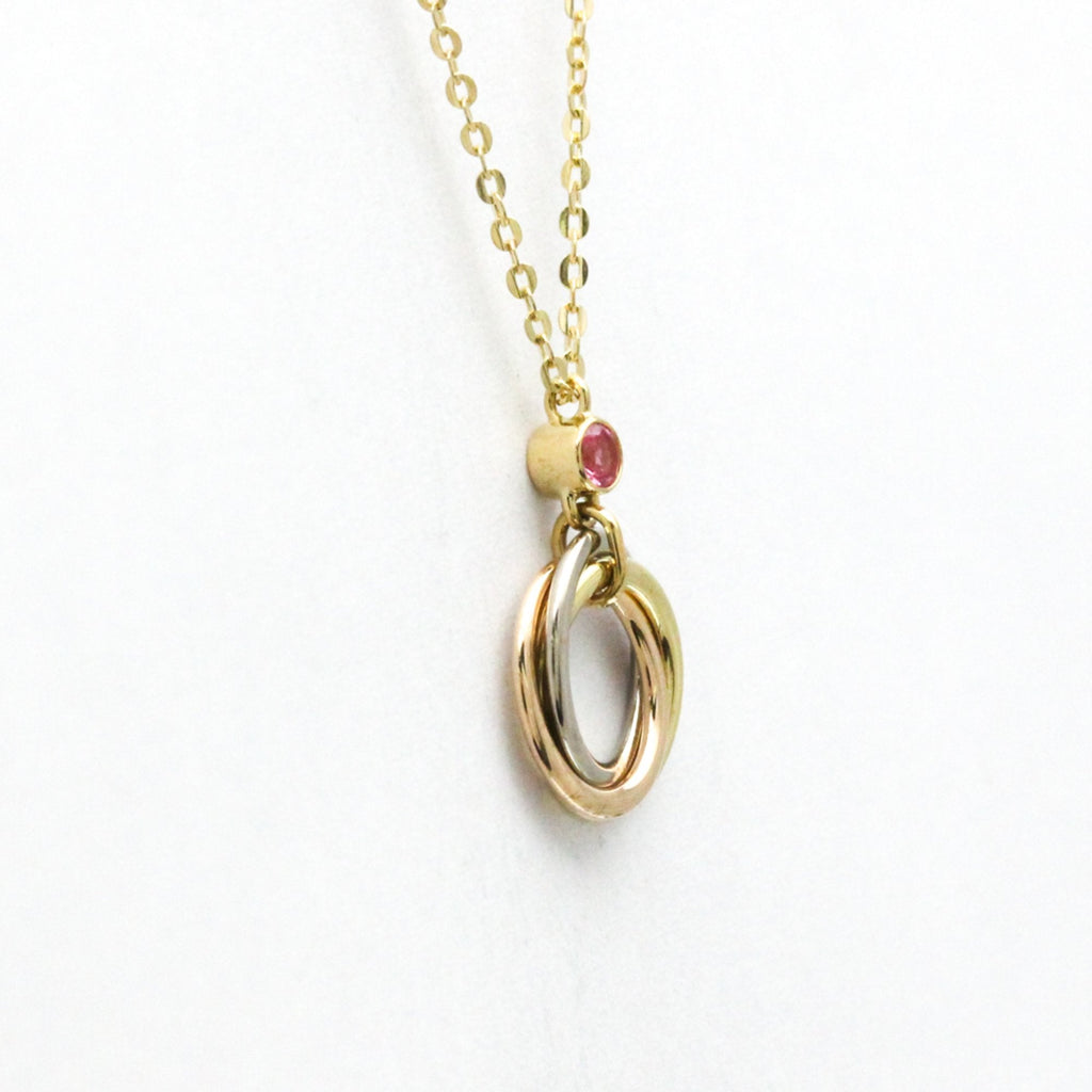 Trinity Pendant Necklace 18K Tricolor Gold