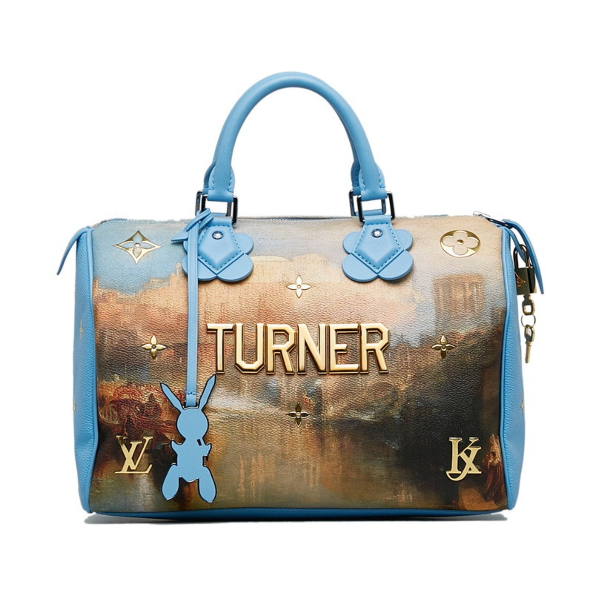 Speedy Handbag Limited Edition Jeff Koons Van Gogh Print Canvas 30
