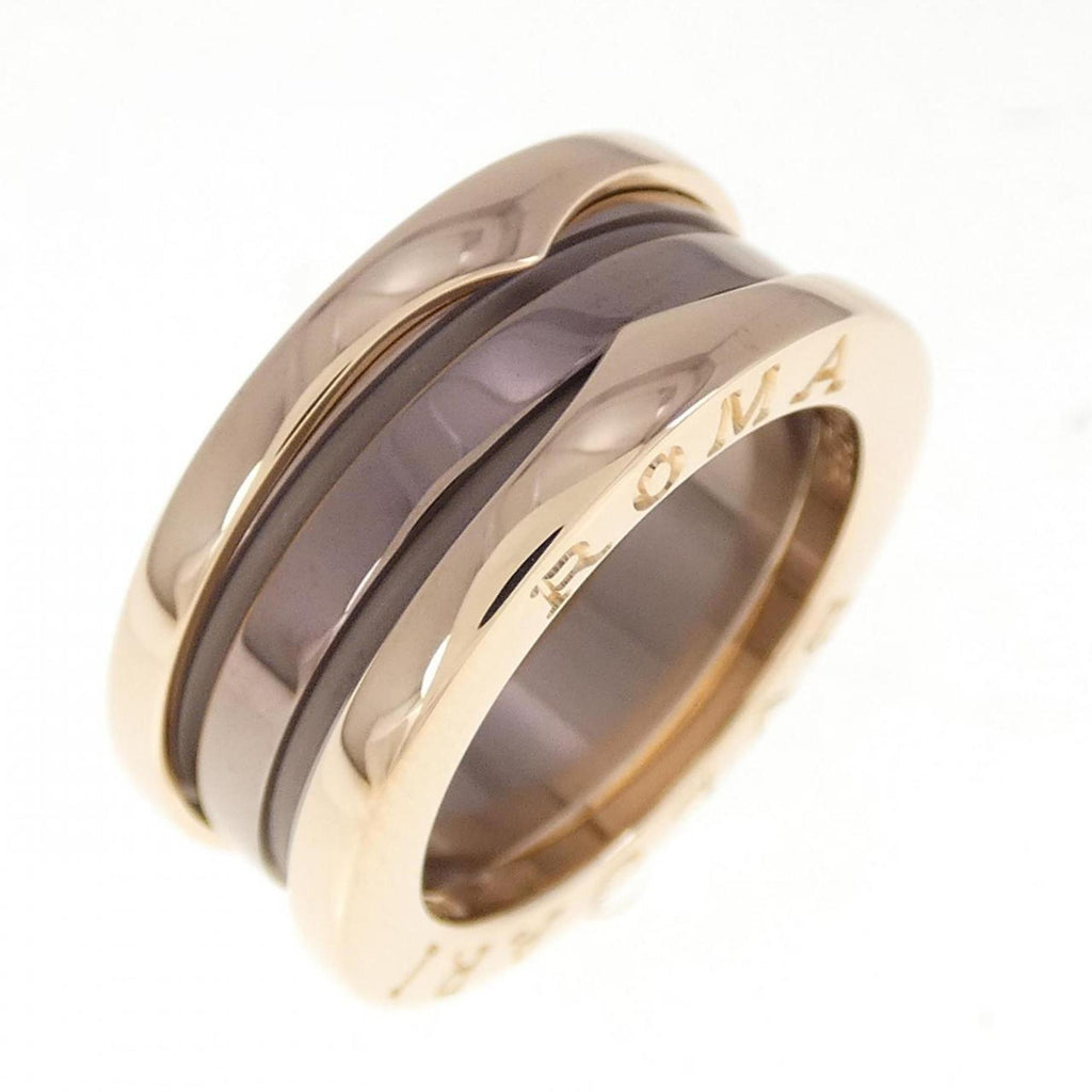 B.Zero1 Two Band Ring 18K Rose Gold and Ceramic