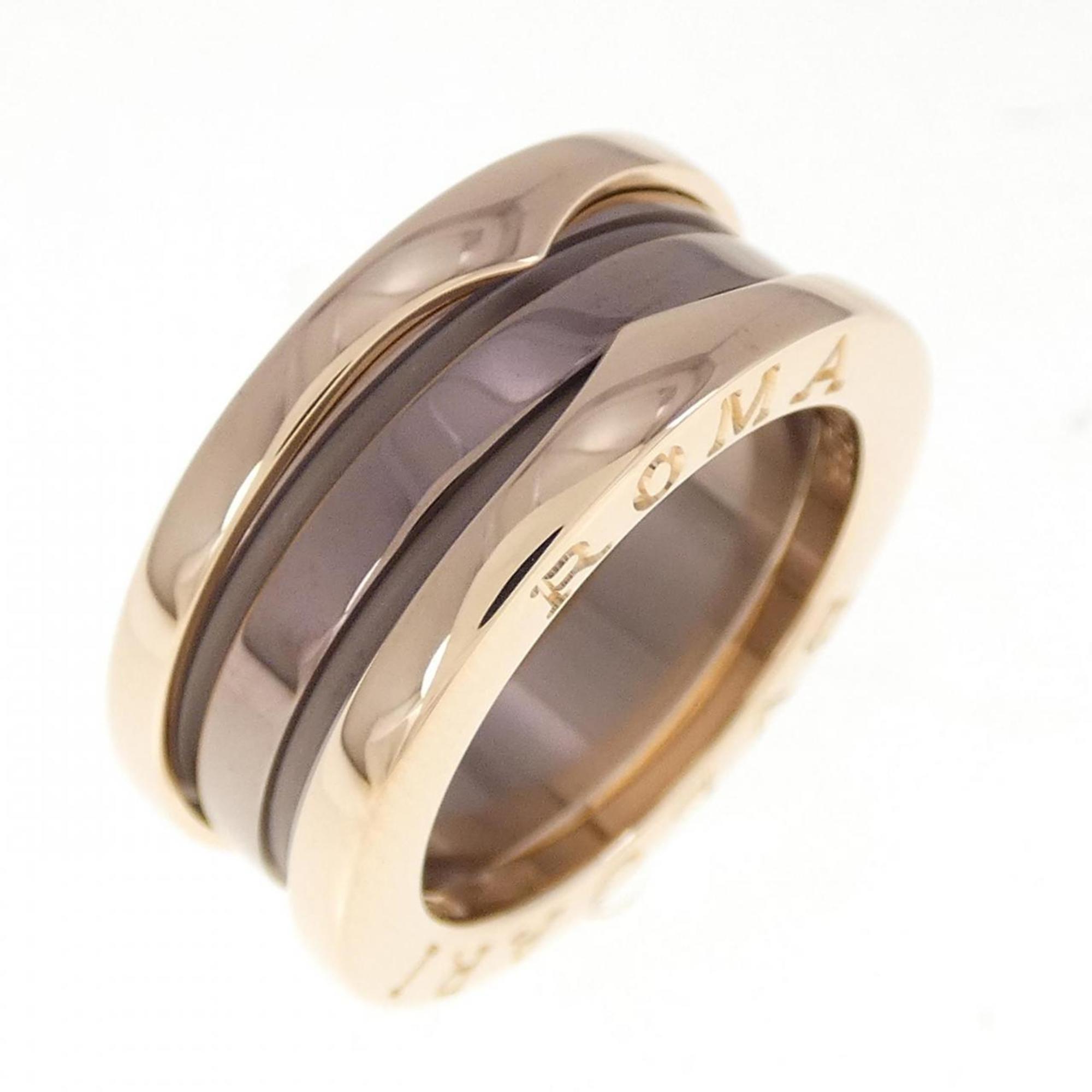 B.Zero1 Two Band Ring 18K Rose Gold and Ceramic