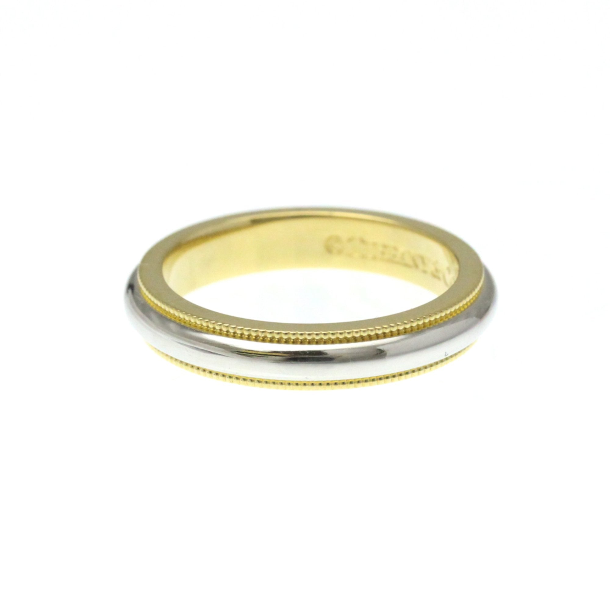Milgrain Ring Sterling Silver and 18K Yellow Gold and Platinum