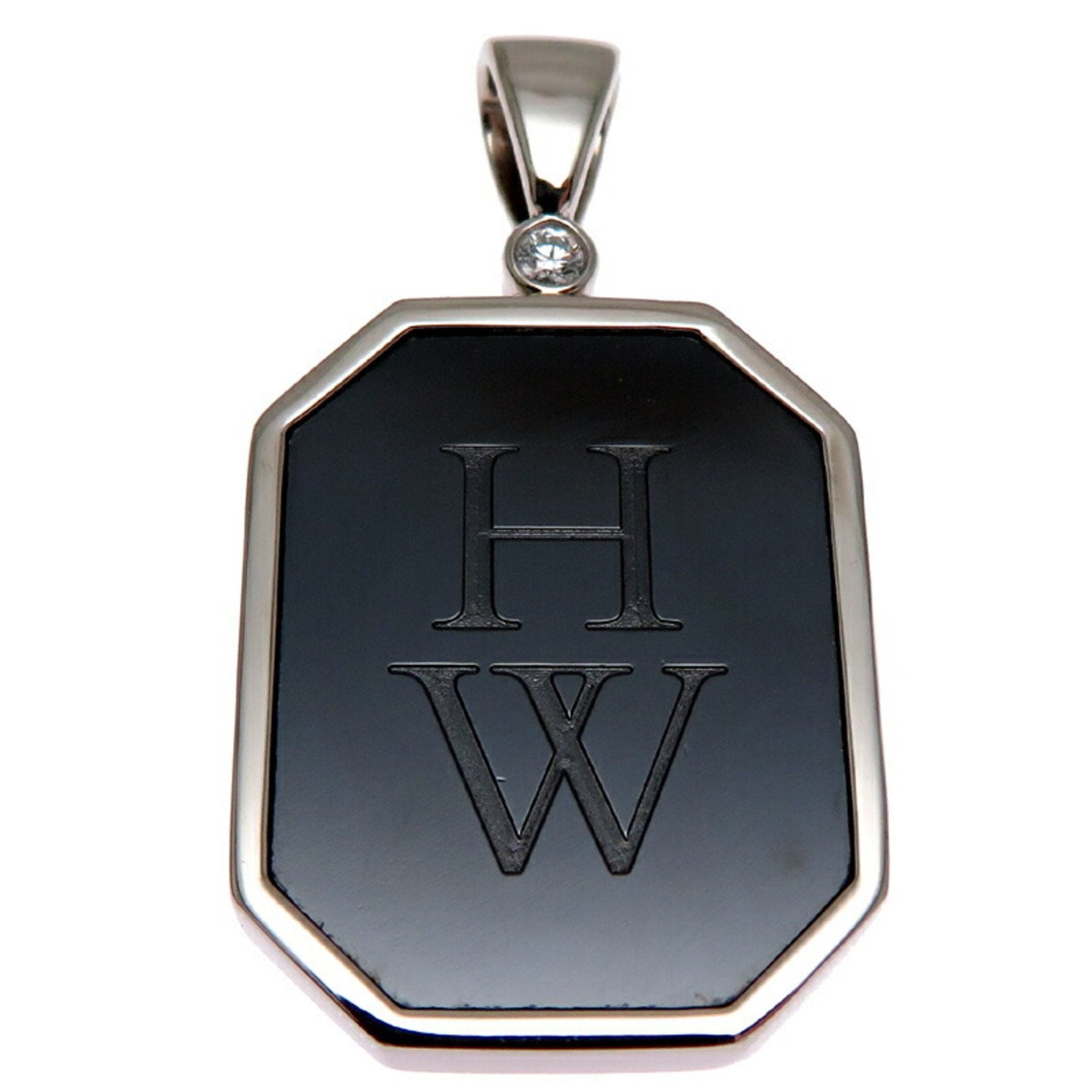 Pendant Necklace 18K White Gold with Diamond