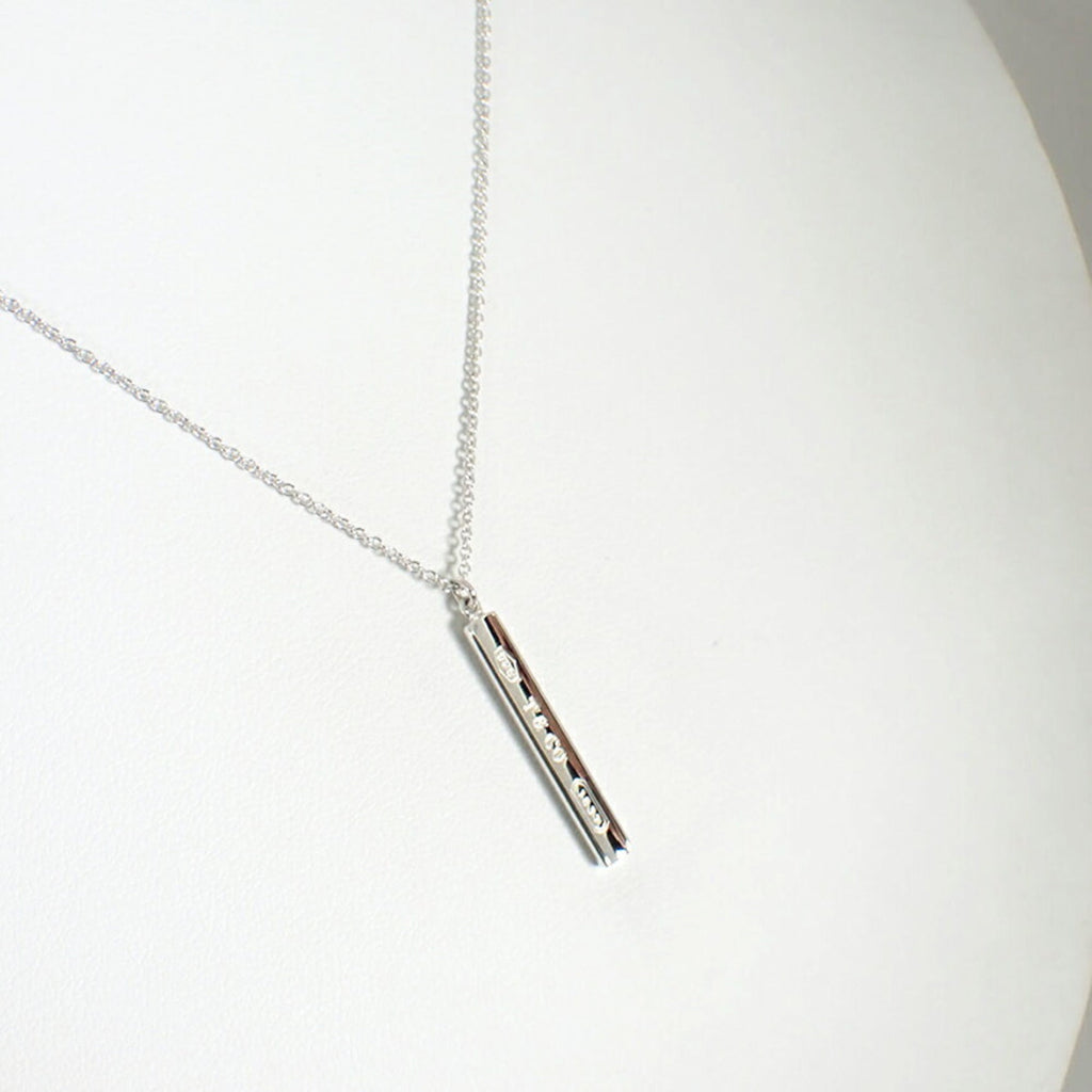 1837 Bar Pendant Necklace Sterling Silver