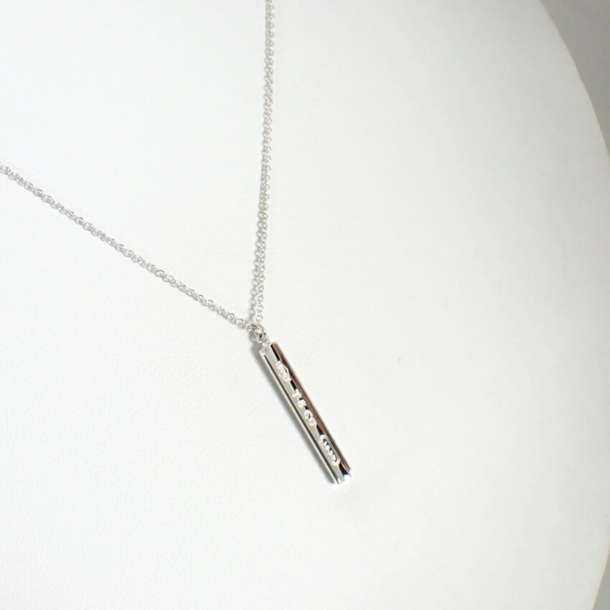 1837 Bar Pendant Necklace Sterling Silver