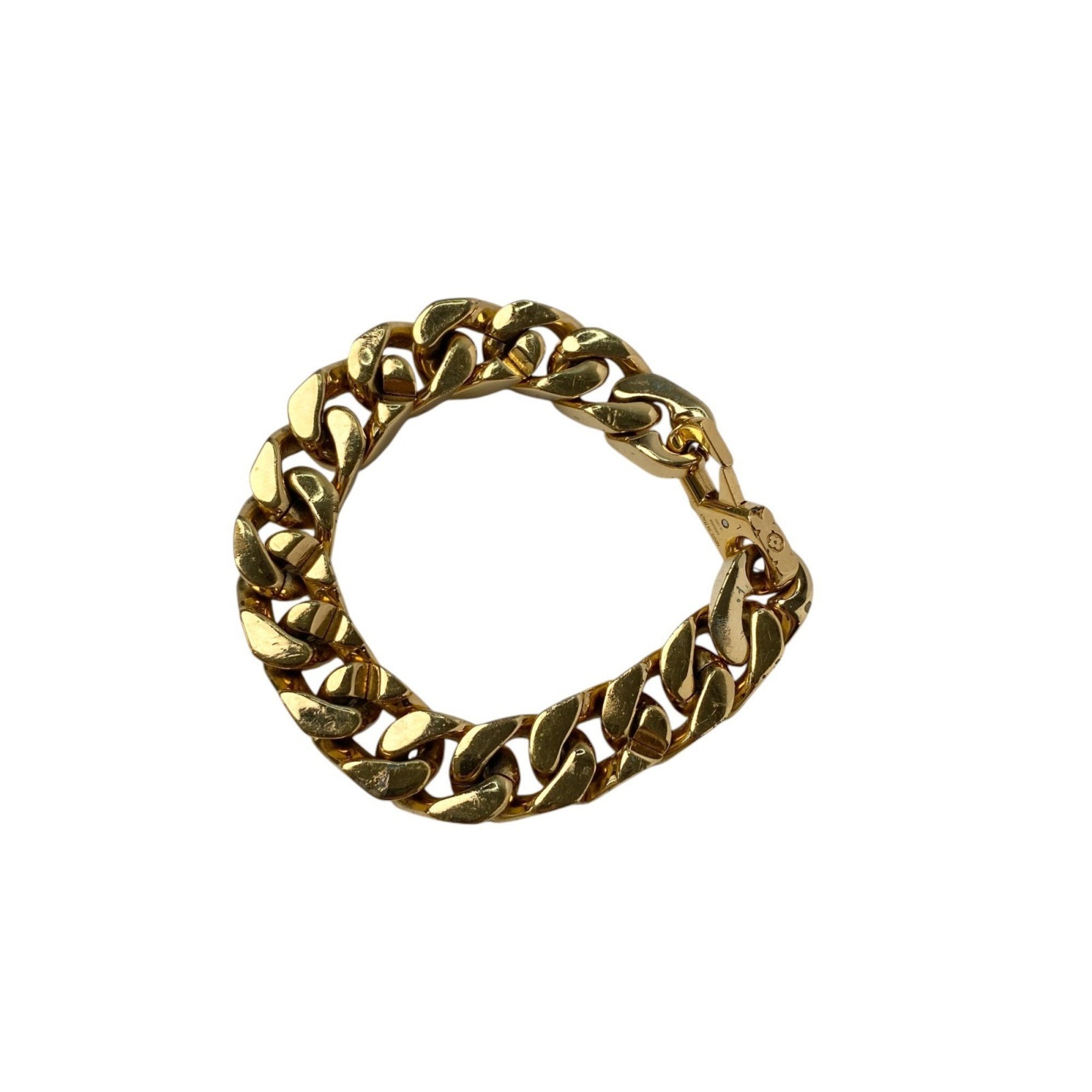 Chain Link Bracelet Metal Gold