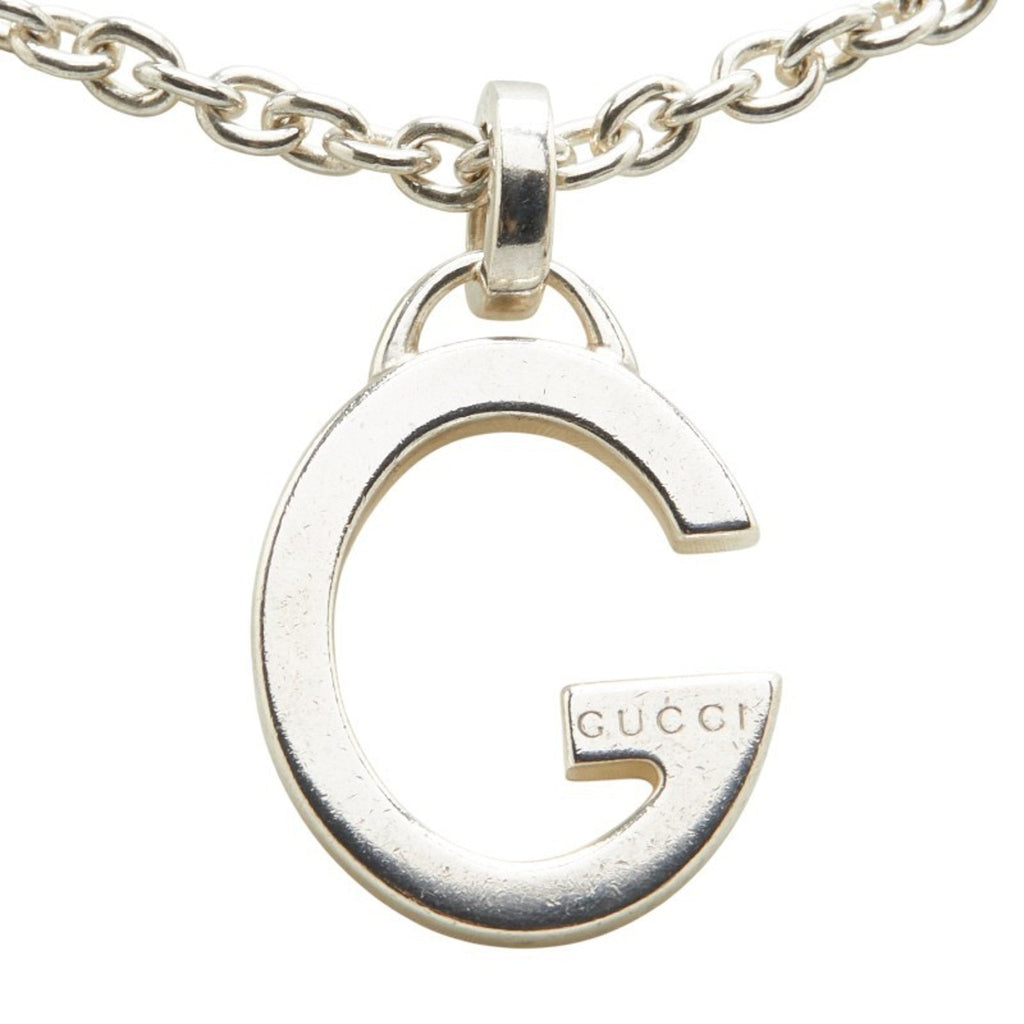 G Pendant Necklace Sterling Silver