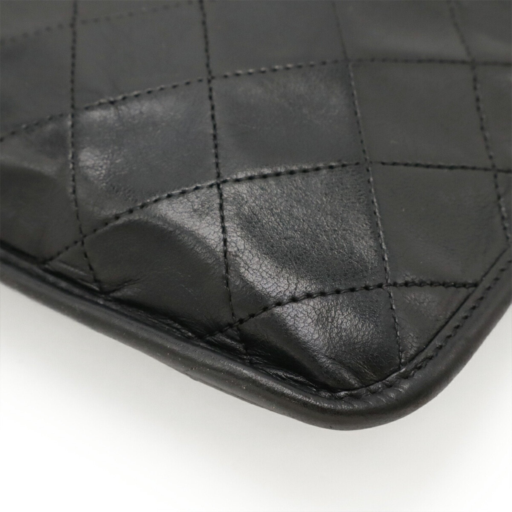 Vintage Shopping Tote Quilted Leather Medium