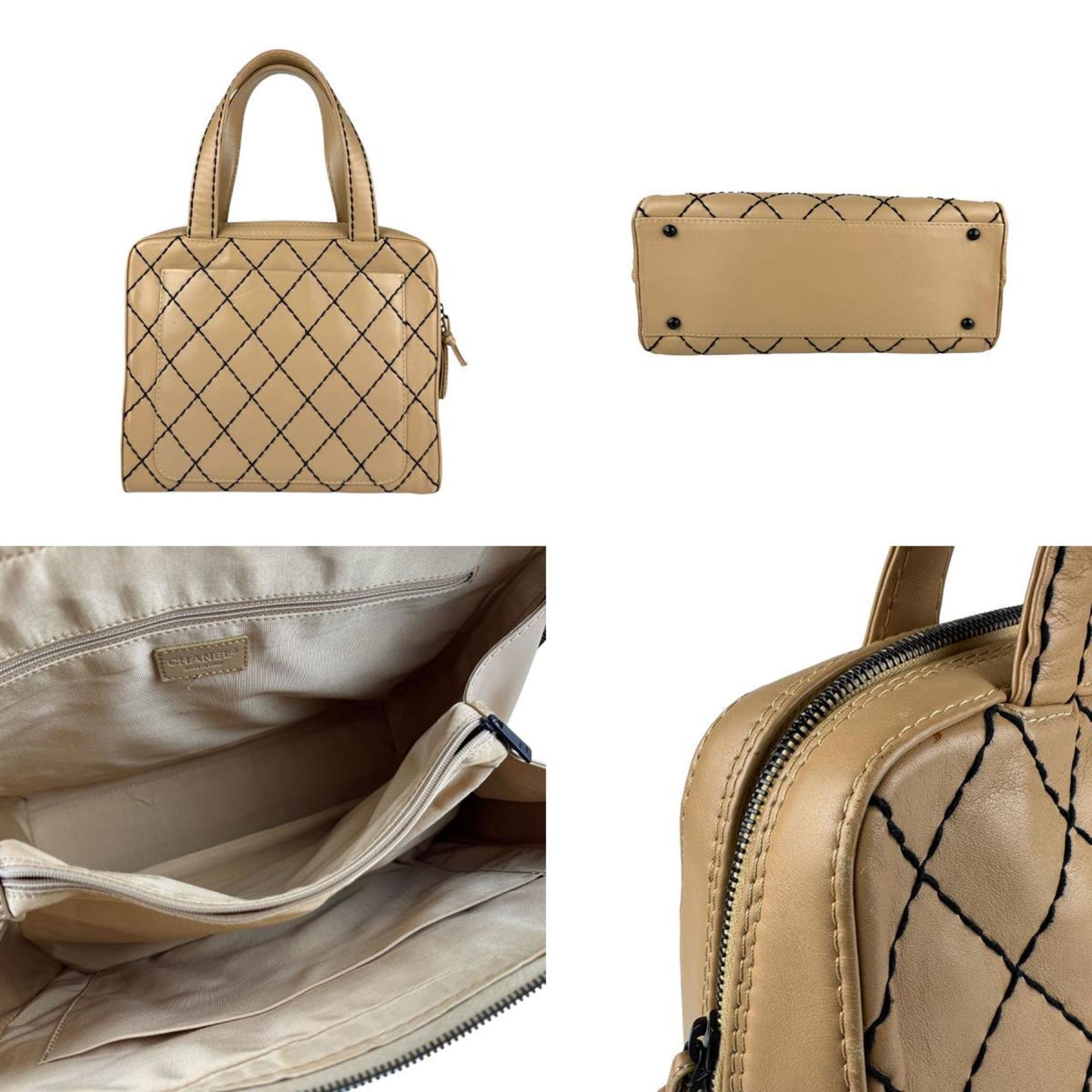 Surpique Boston Bag Quilted Leather Large