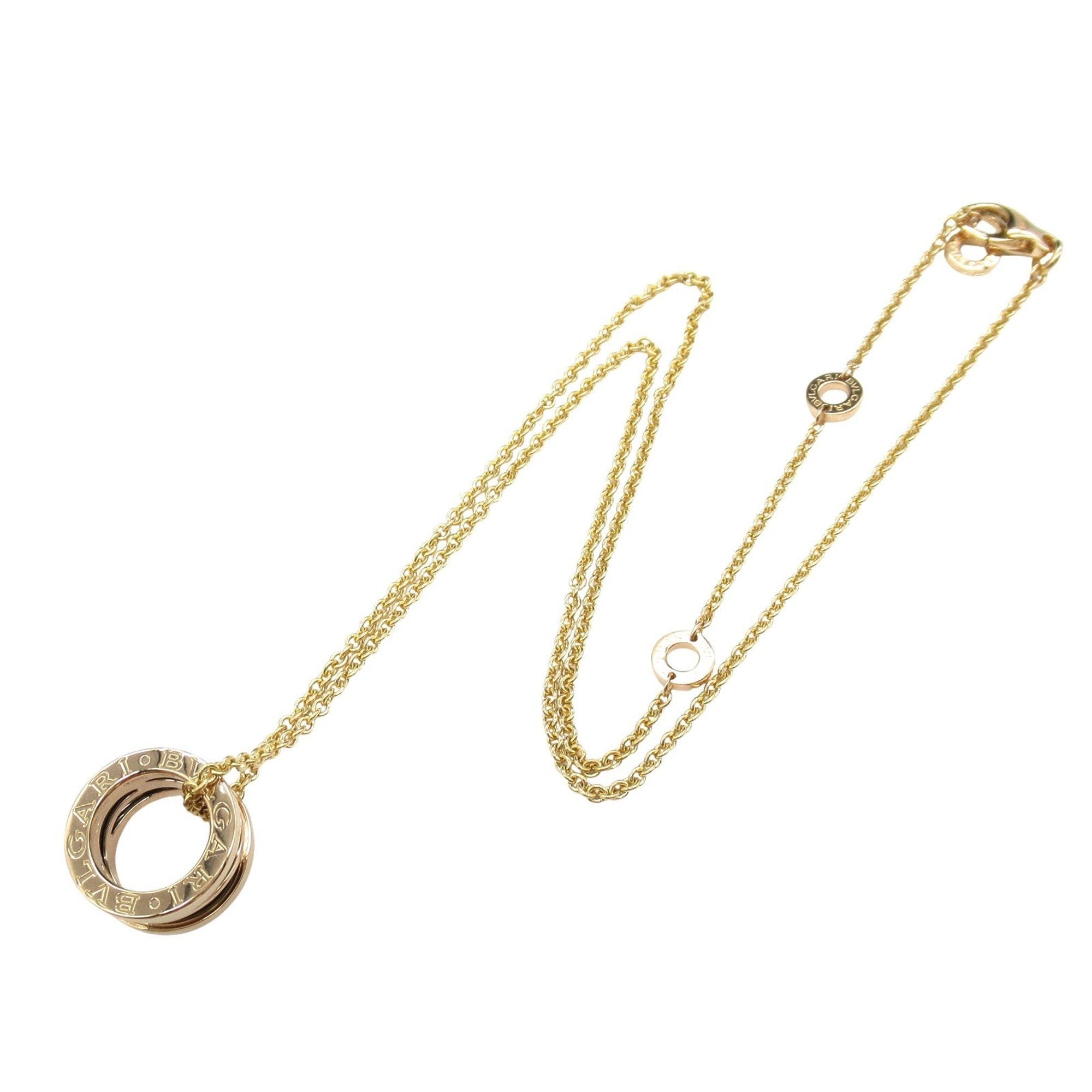 B.Zero1 Pendant Necklace Ceramic and 18K Rose Gold