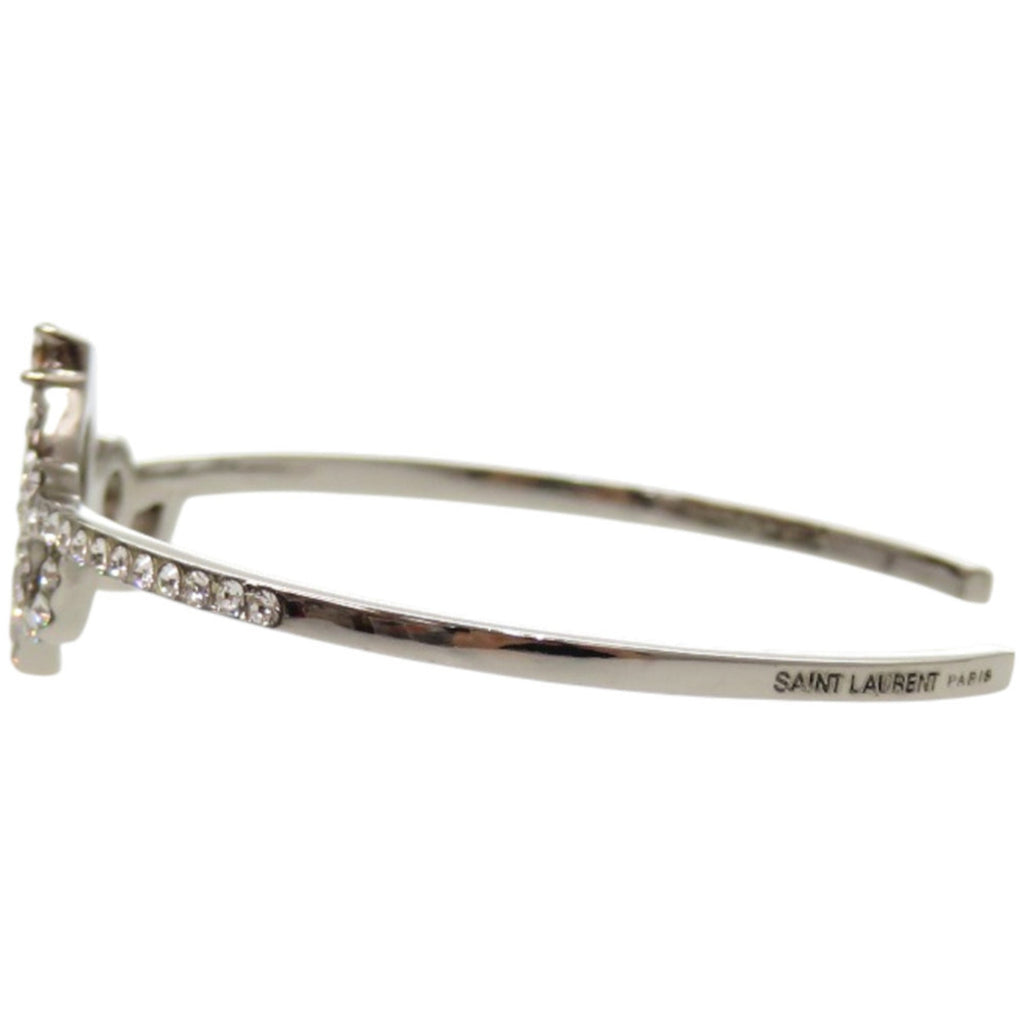 Cuff Bracelet Metal Silver with Crystal