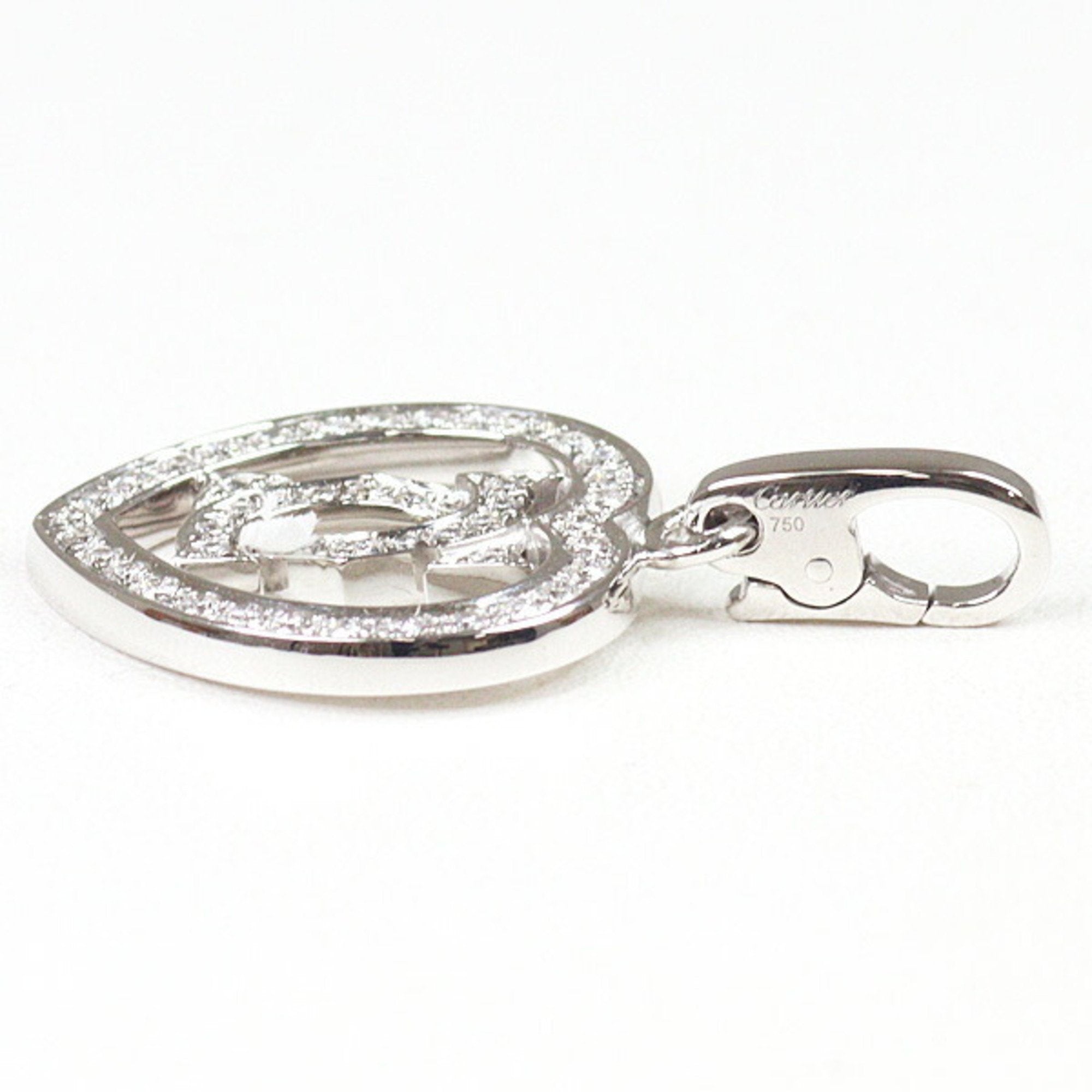 Pendant Necklace 18K White Gold With Diamond