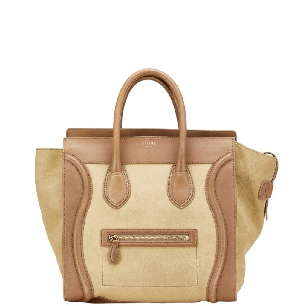 Tricolor Luggage Bag Nubuck Mini