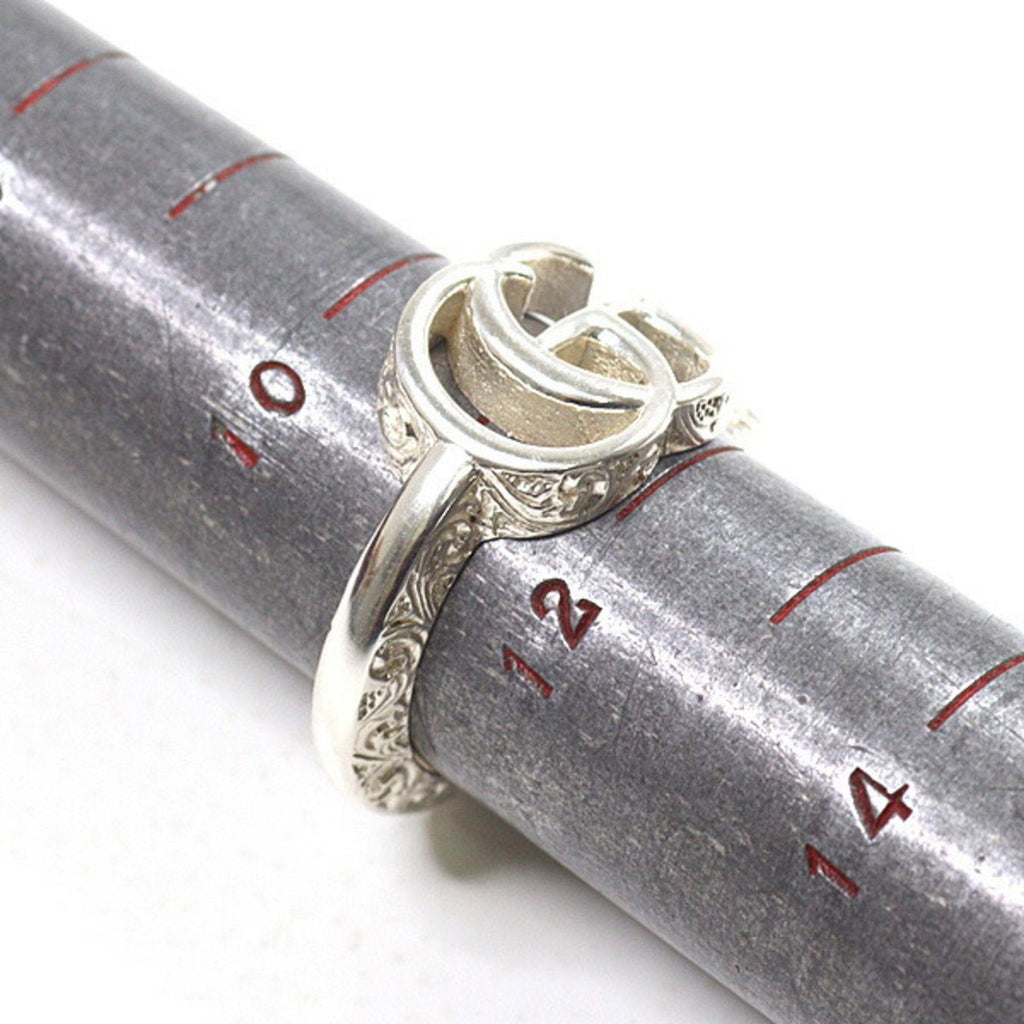 Double G Key Motif Ring Sterling Silver
