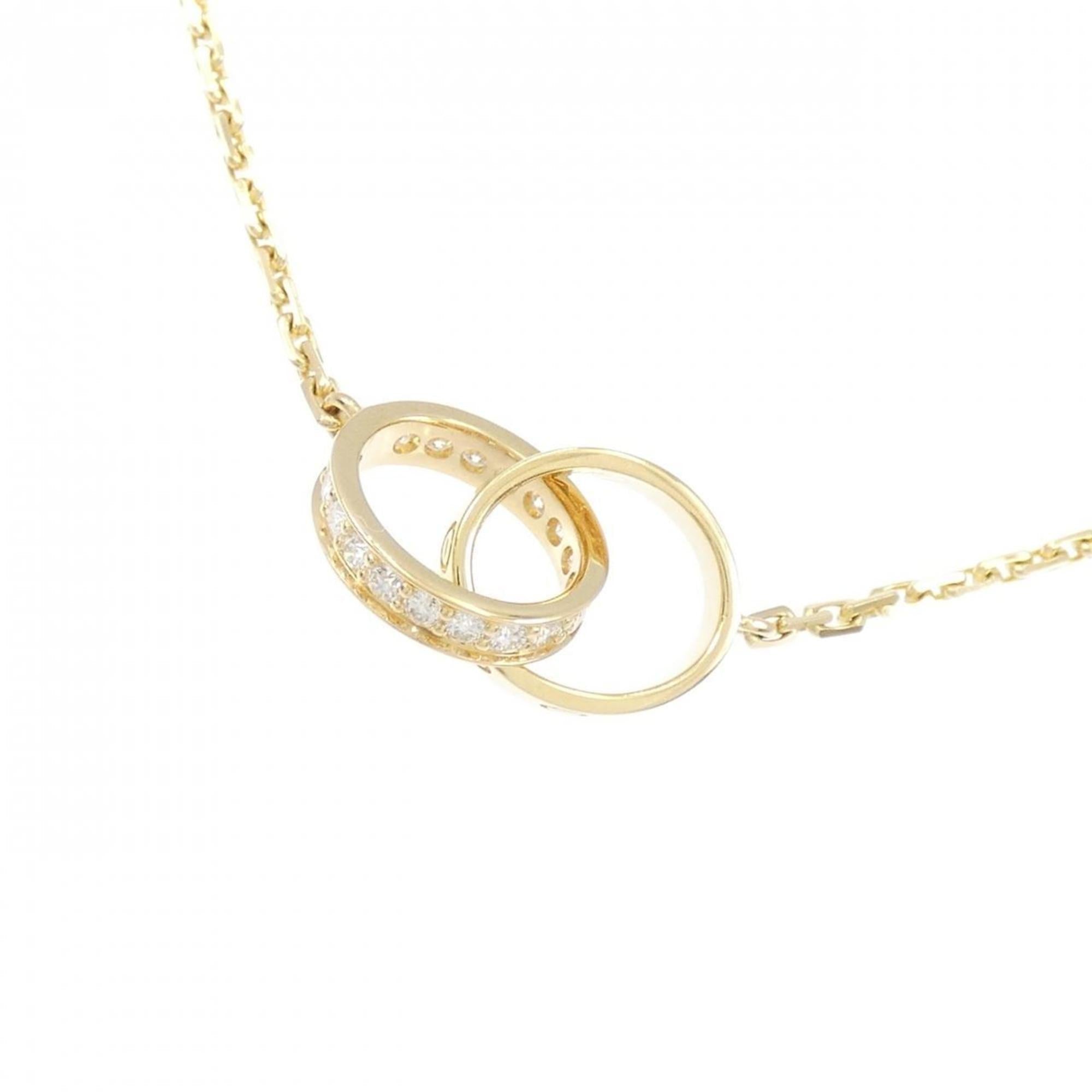 Love Pendant Necklace with Diamond Yellow
