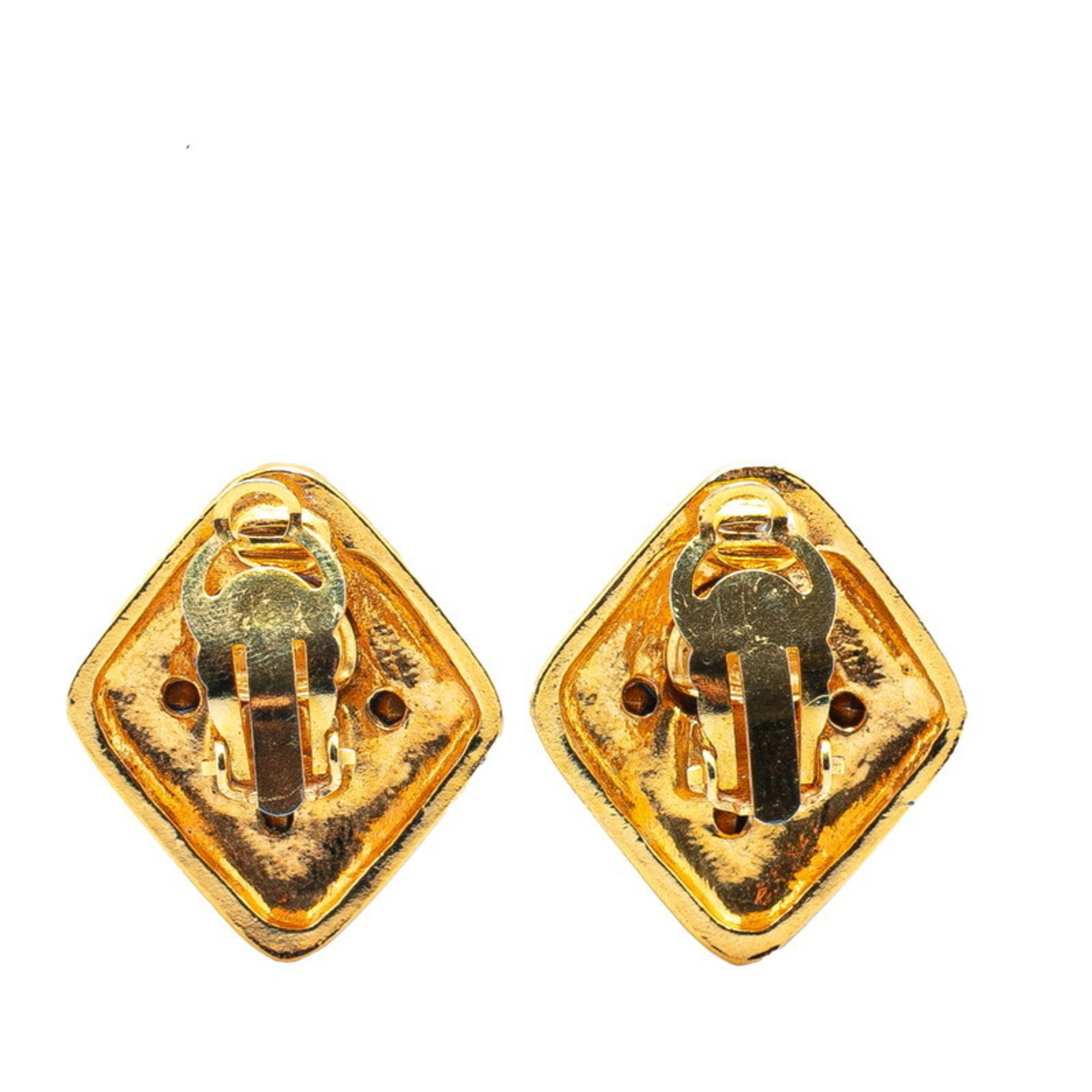 Clip-On Earrings Clip-On Gold-Tone Metal