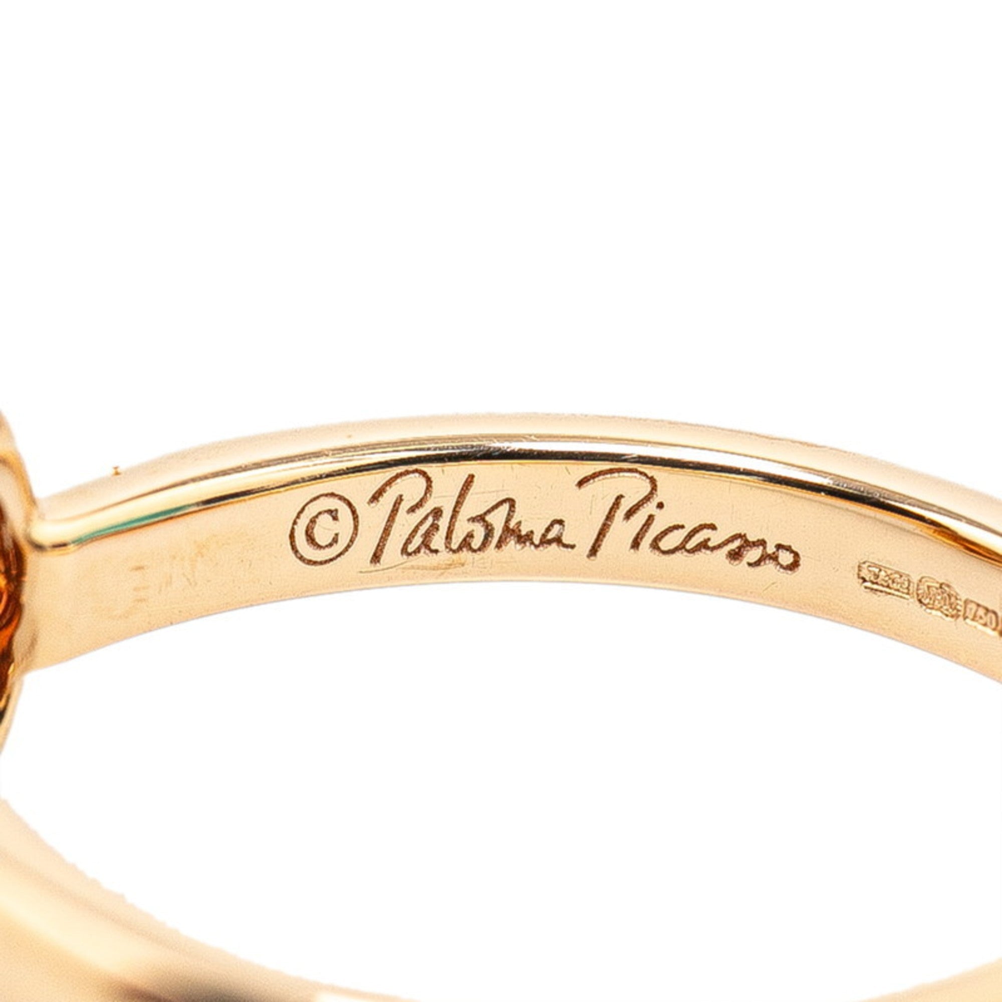 Band Ring 18K Rose Gold with Sapphire