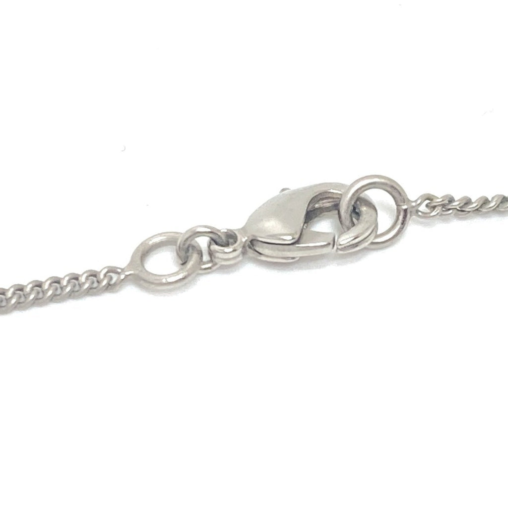 CC Logo Pendant Necklace Silver-Tone Metal