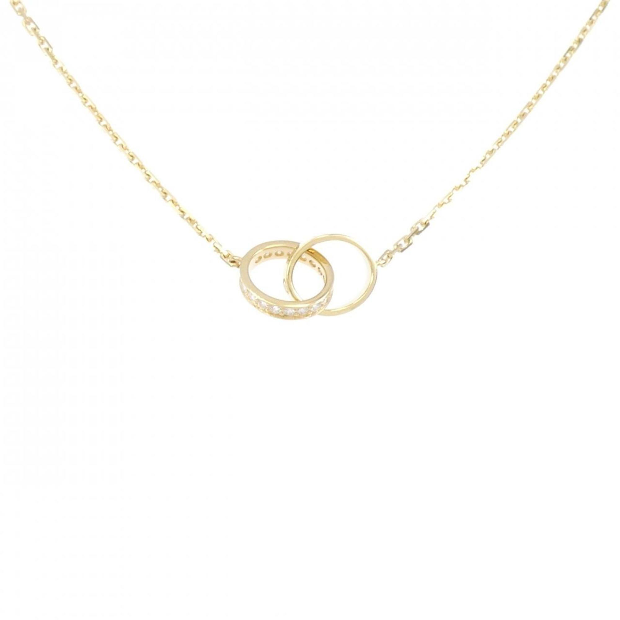 Love Pendant Necklace with Diamond Yellow